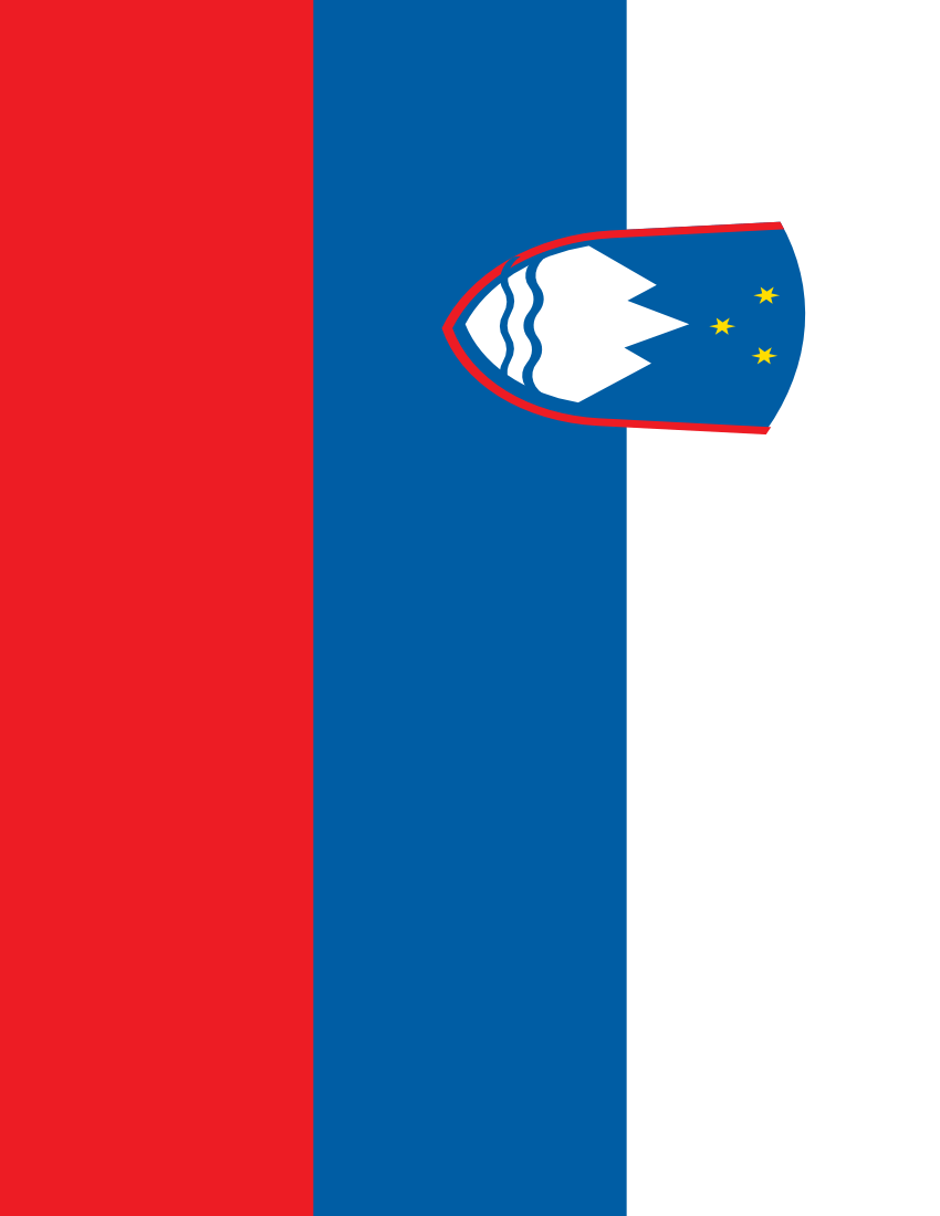 850x1100 slovenia flag full page