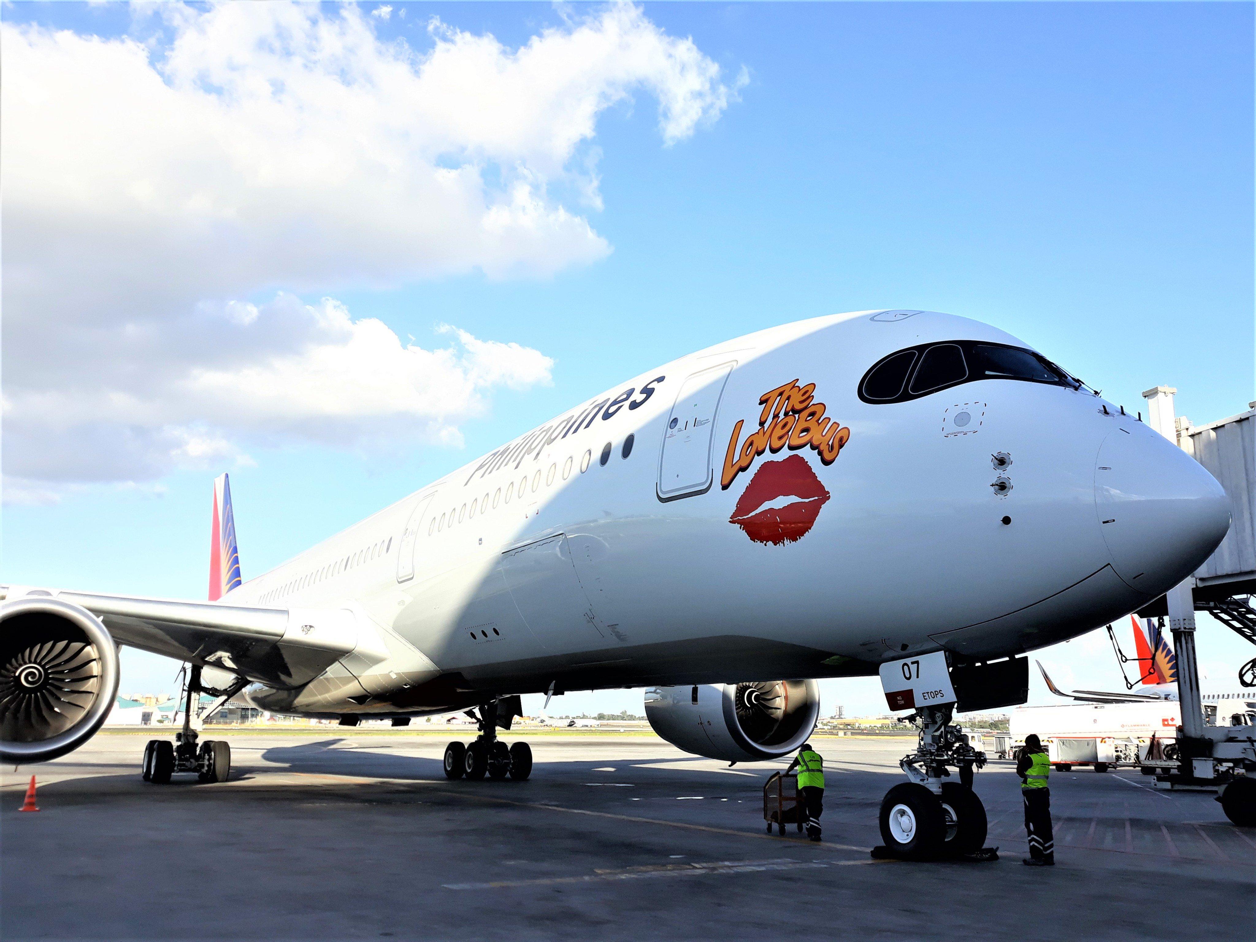4096x3072 Philippine Airlines A350 Love Bus has finally arrived! We're ready to make you fall in love with flying and take you to New York, London, and Toronto in