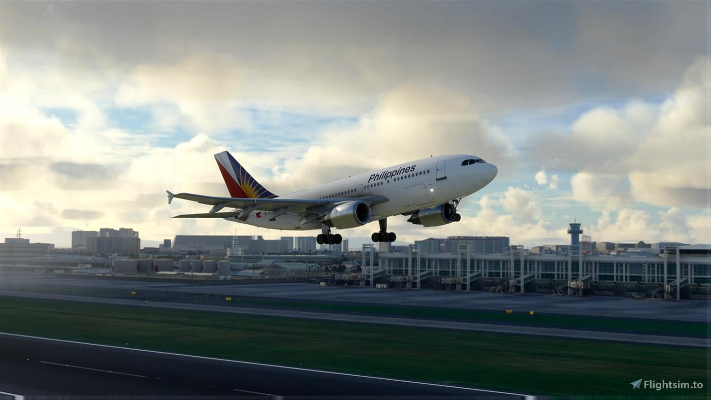 1400x788 Philippine Airlines Airbus A310 RP C3001 8K For Microsoft Flight Simulator