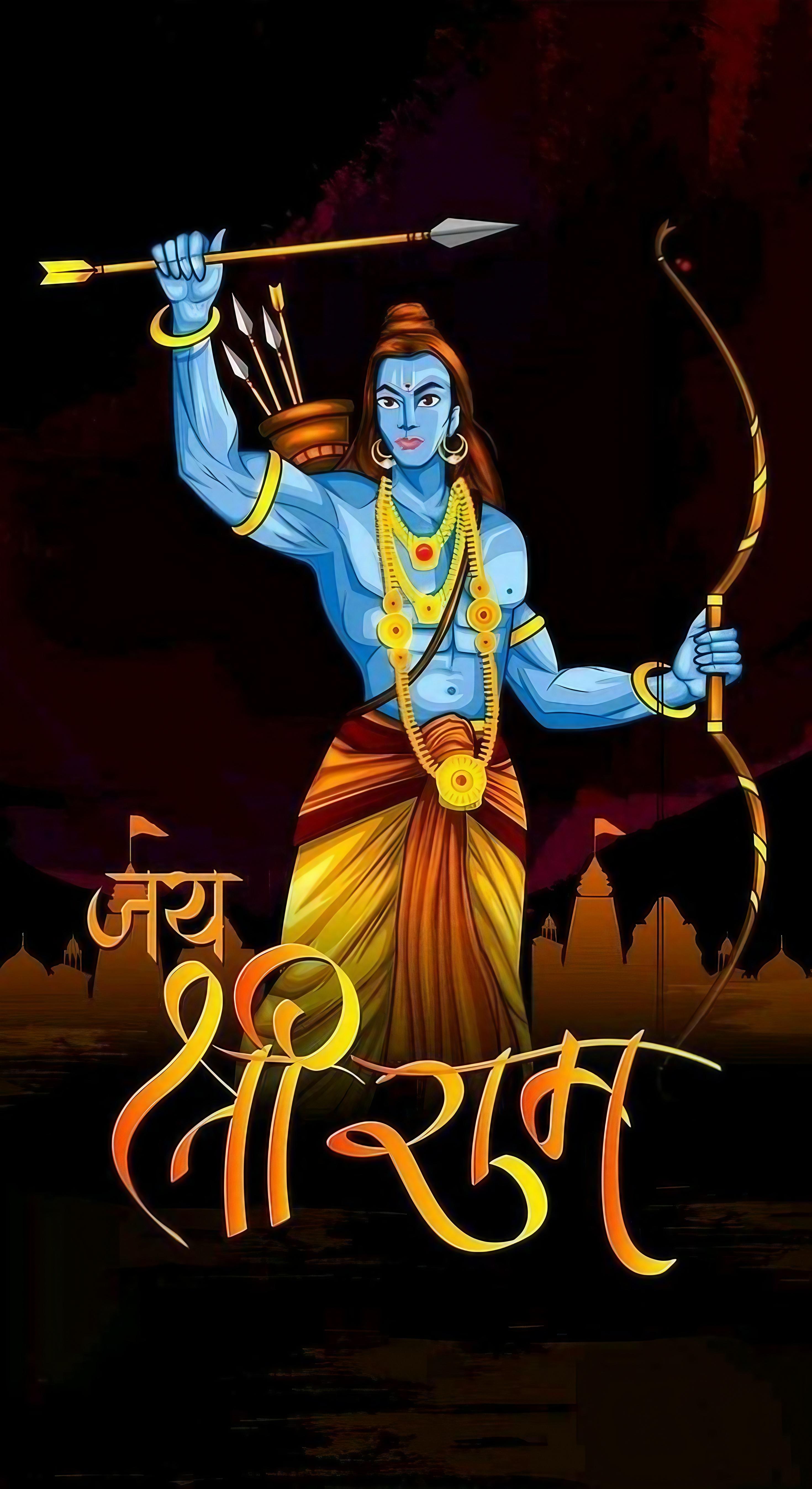 2940x5388 Jai shri ram Wallpaper Download