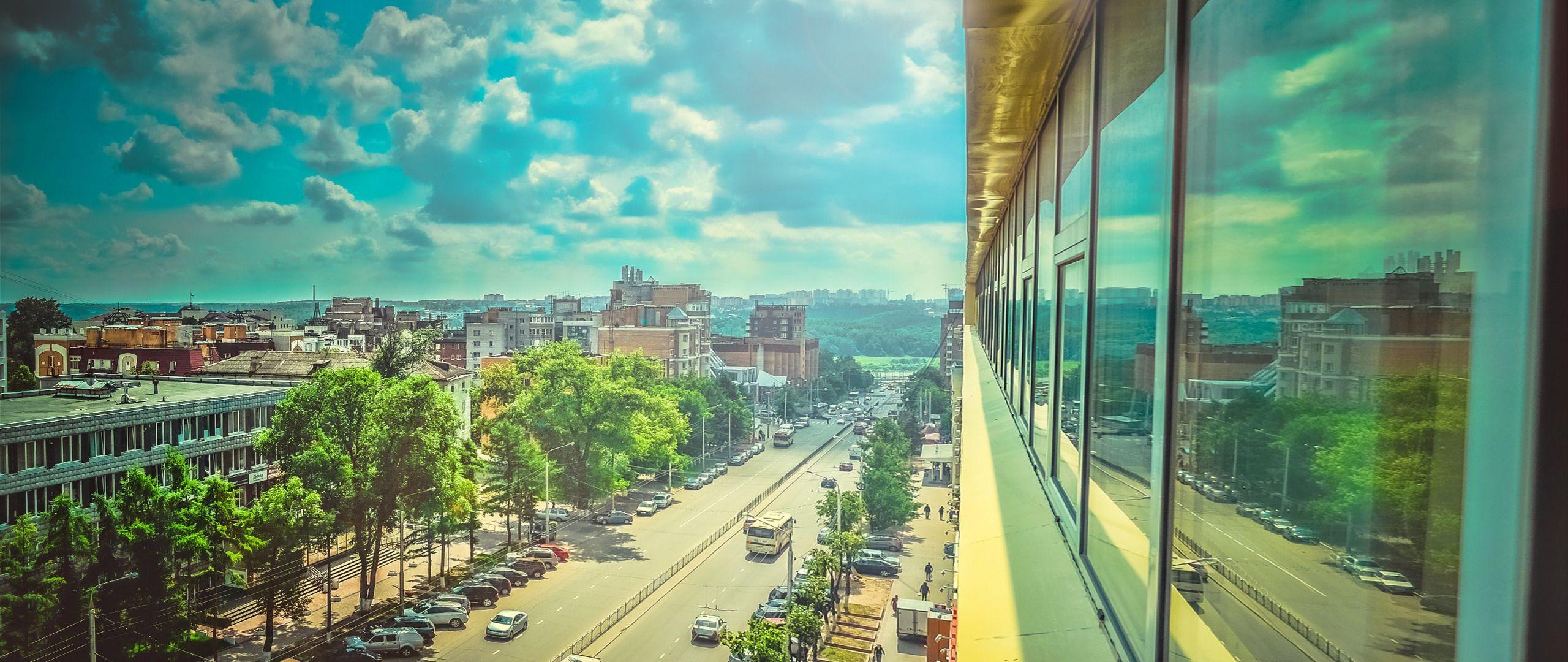 2560x1080 ultra wide cityscape sky traffic city clouds wallpaper and background