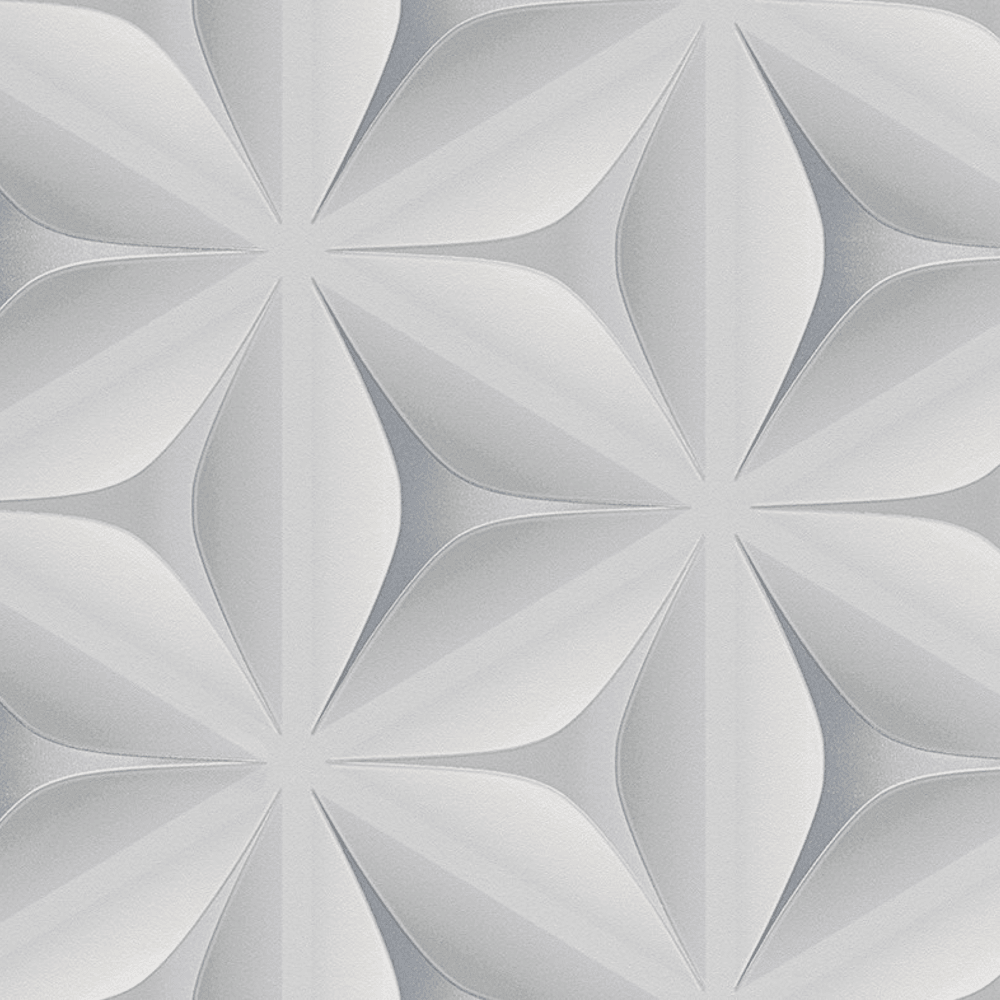 1000x1000 AS Creation Abstract Star Leaf Pattern Embossed Non Woven 3D Effect Wallpaper 960421 Grey. I Want Wallpaper