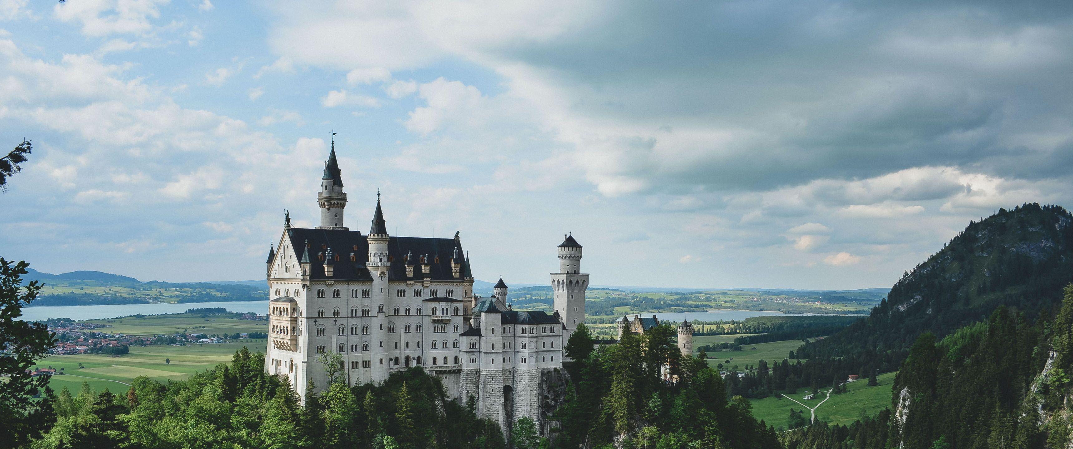 3440x1440 Castle in the Sky 21:9 Wallpaper. Ultrawide Monitor 21:9 Wallpaper