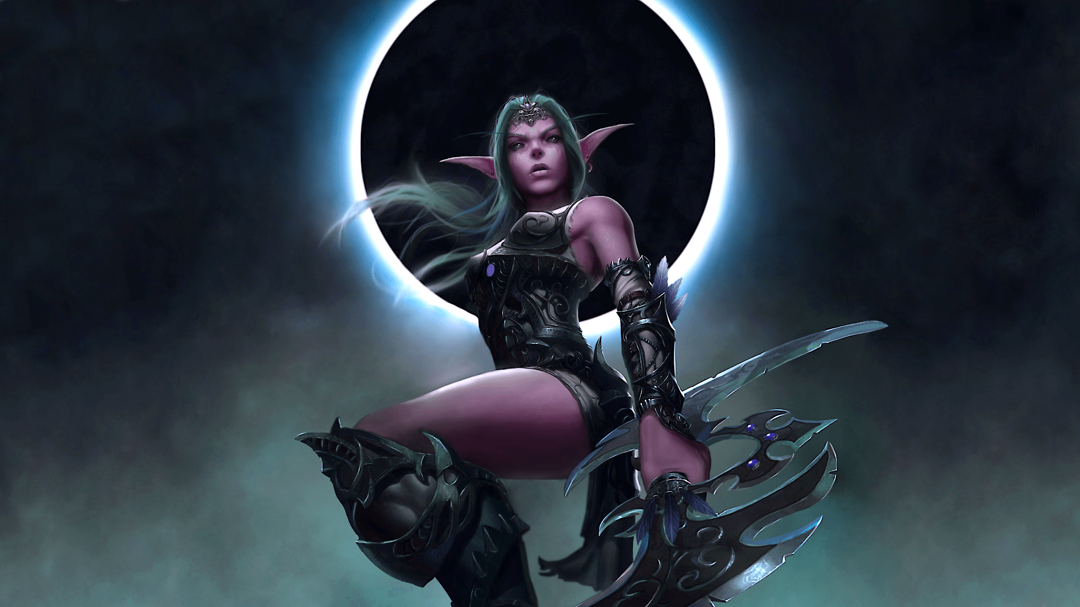 2133x1200 Wallpaper / Tyrande, Tyrande Whisperwind, World of Warcraft, Night Elves free download