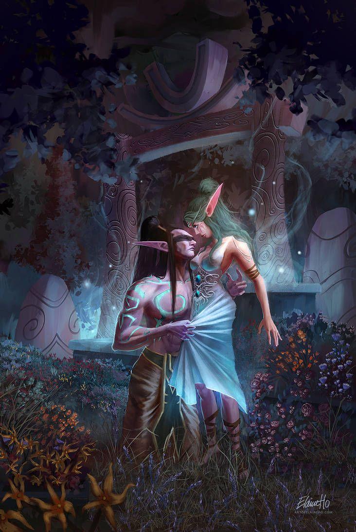 732x1092 Warcraft: Illidan and Tyrande by artofelaineho. Warcraft art, World of warcraft wallpaper, Warcraft characters