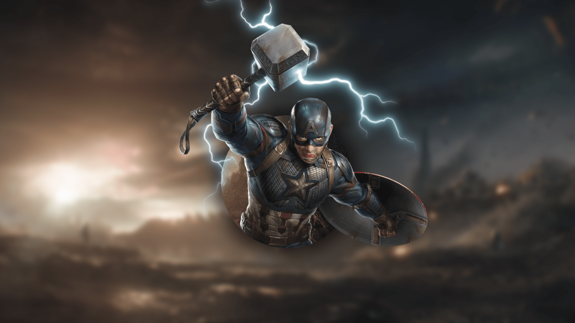 1920x1080 Captain America Mjolnir Wallpaper [1920x1080]