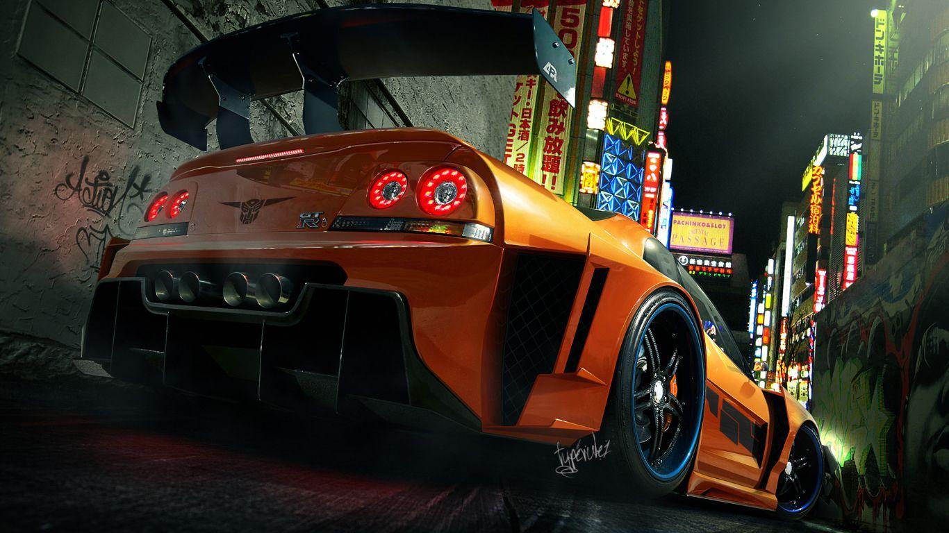 1366x768 Nissan Skyline GT R wallpaper in 1366x768 resolution