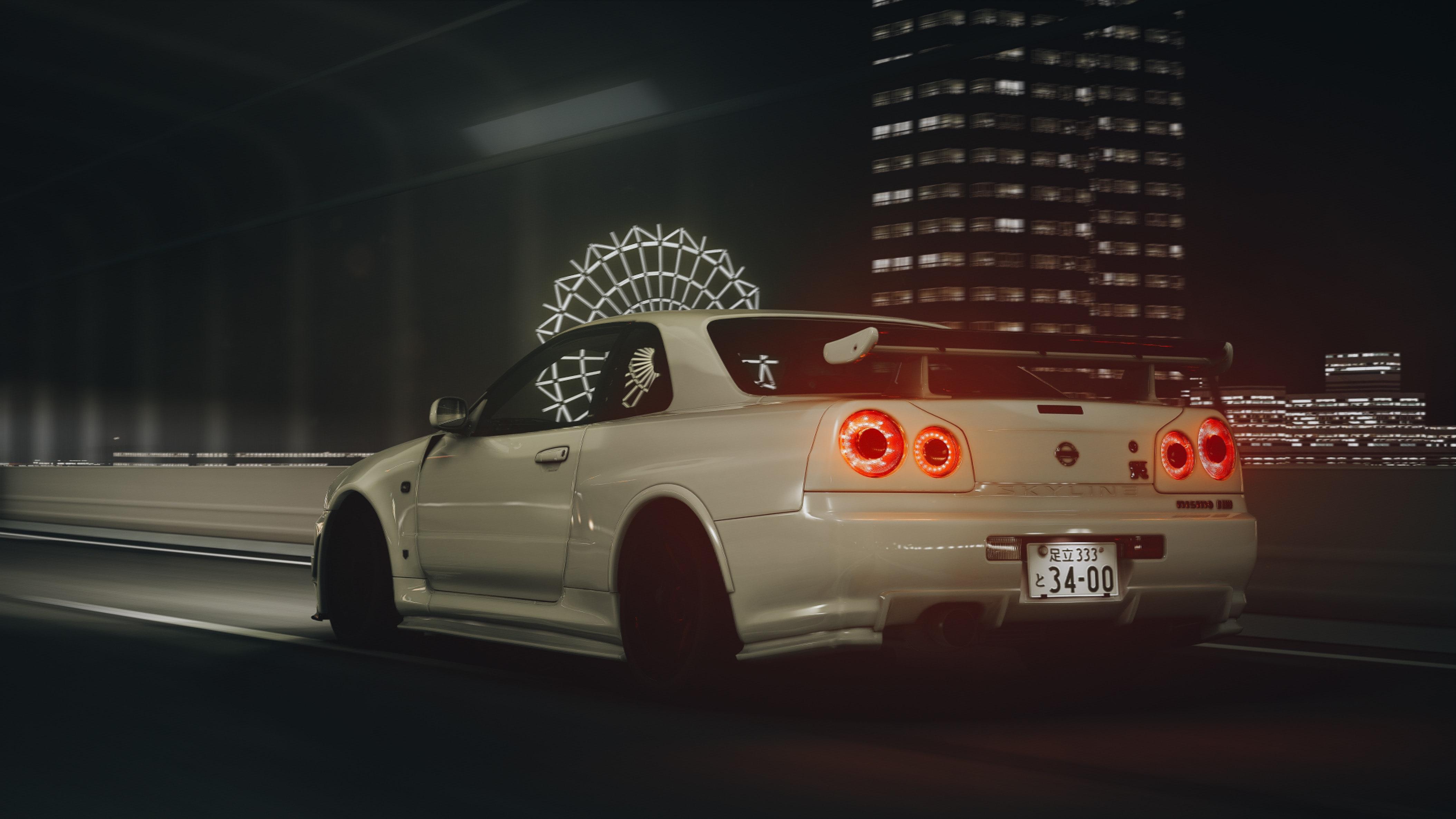 4216x2372 White Car on the Road · Free