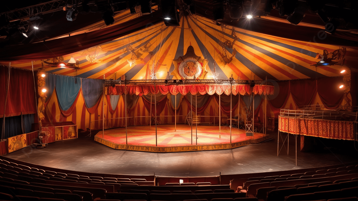 1200x673 Circus Stage In An Auditorium Type Theater Background, Picture Of Circus Background Image And Wallpaper for Free Download