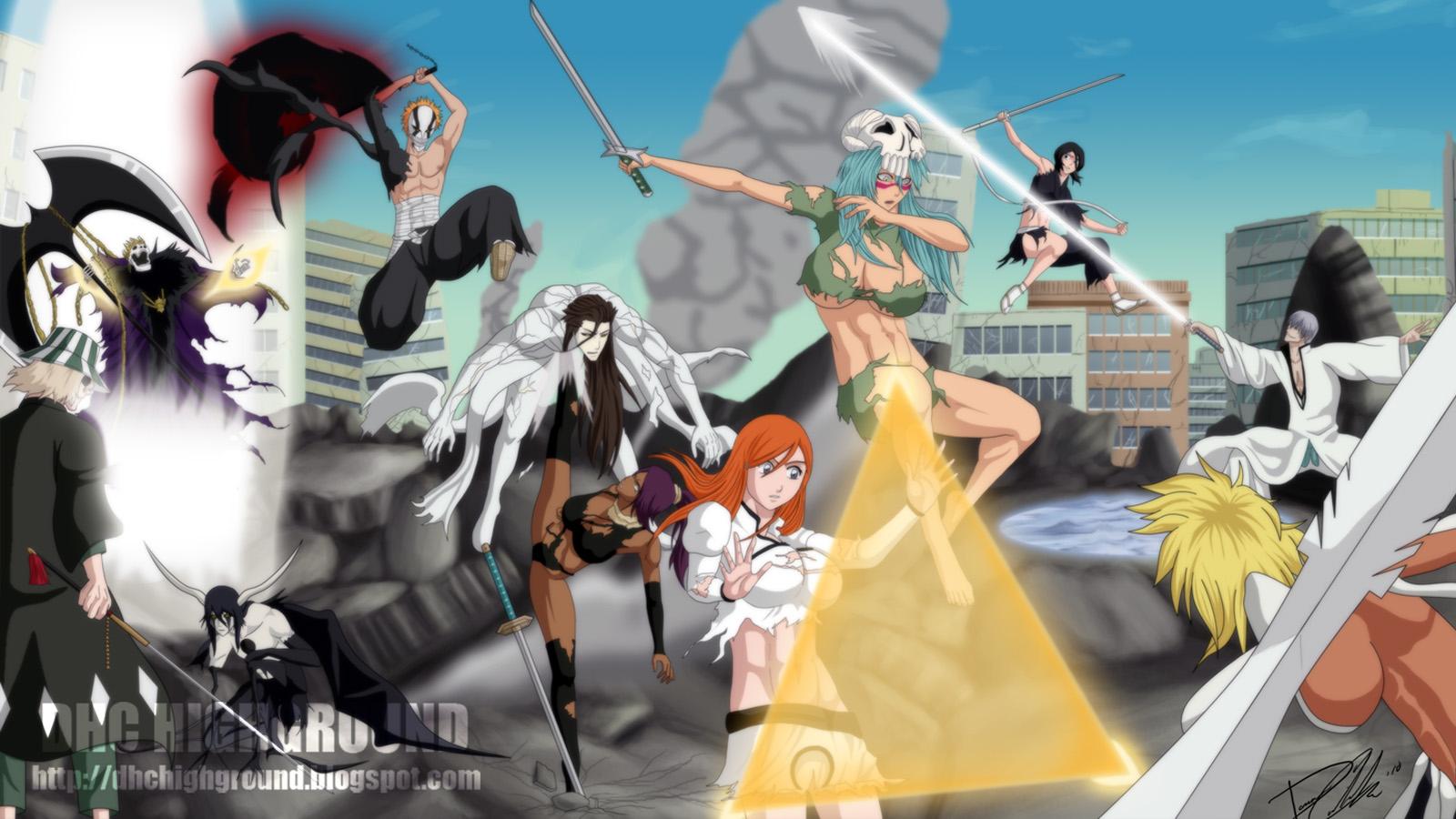 1600x900 Baraggan Louisenbairn Gin Ichimaru Ichigo Kurosaki Kisuke Urahara Nelliel Tu Odelschwanck Orihime In Wallpaper:1600x900