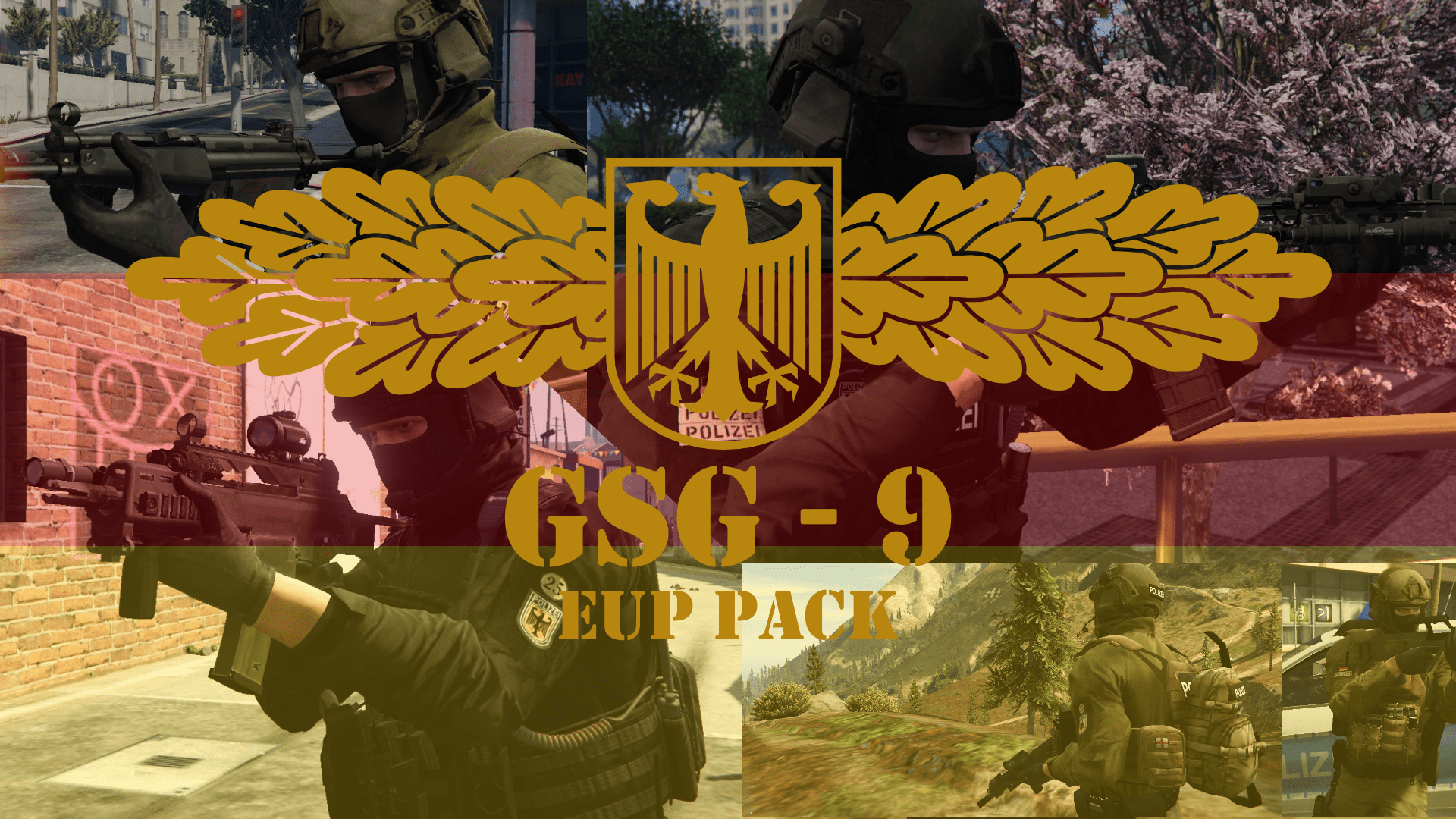 1920x1080 GSG 9 EUP pack & Ped Modifications