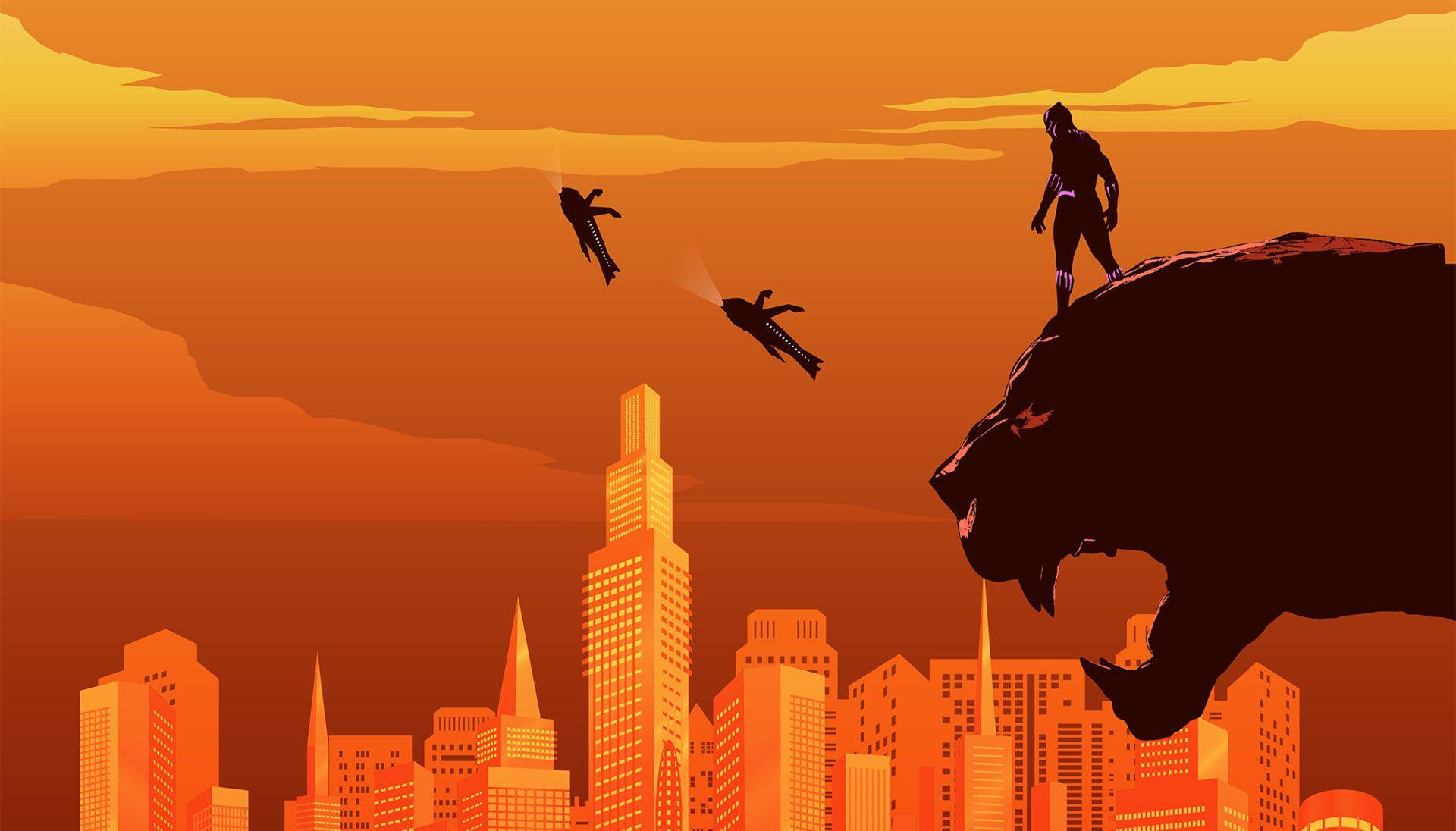 1920x1096 Black Panther Cool Artwork 2018 Wallpaper and Free Stock