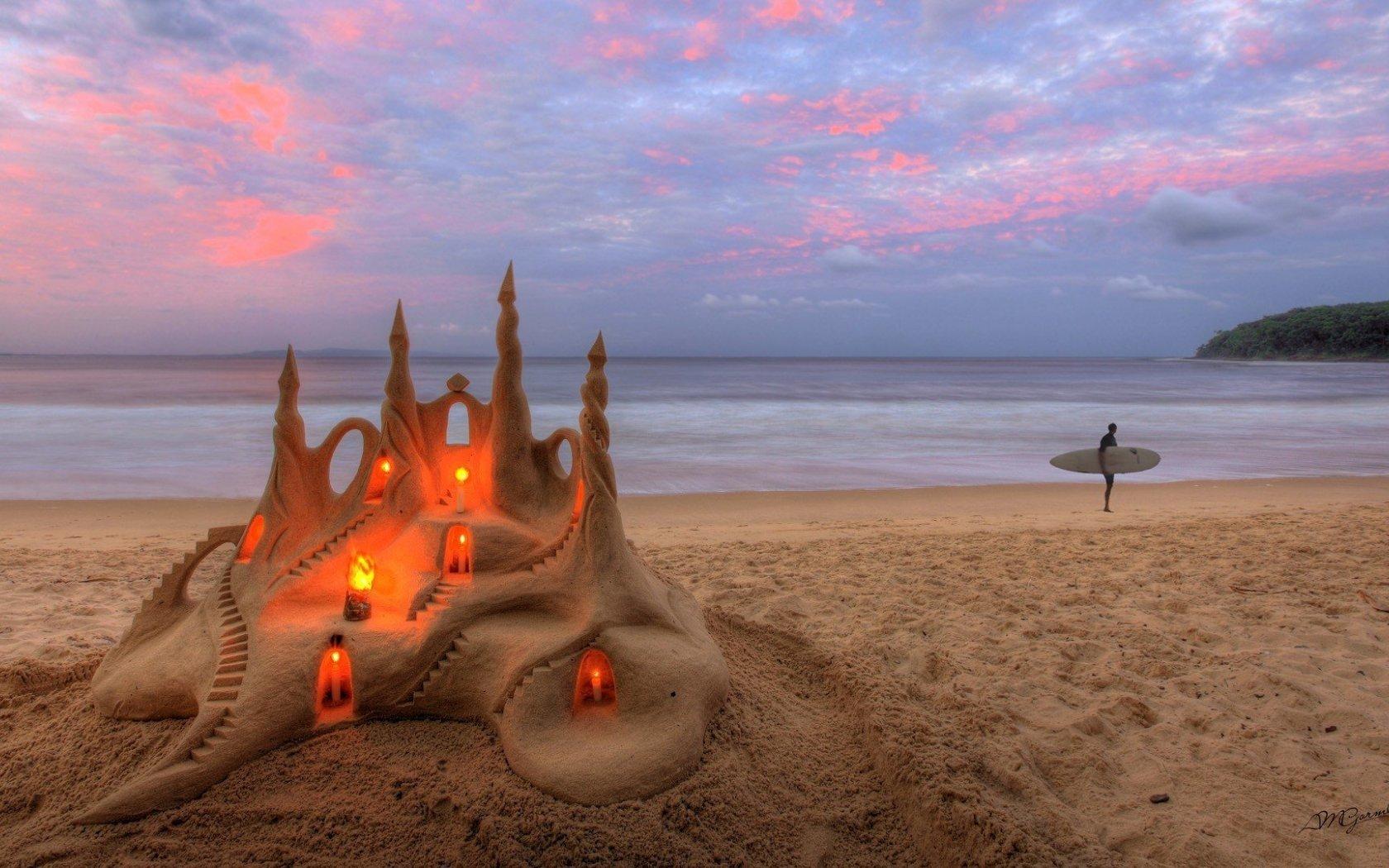 1680x1050 Sandcastle HD Wallpaper and Background