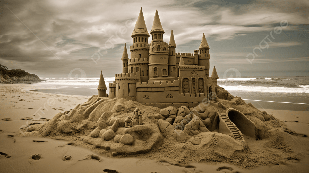 1200x673 Sand Castle HD Wallpaper With Castle On The Beach Background, Sand Castle Picture Background Image And Wallpaper for Free Download