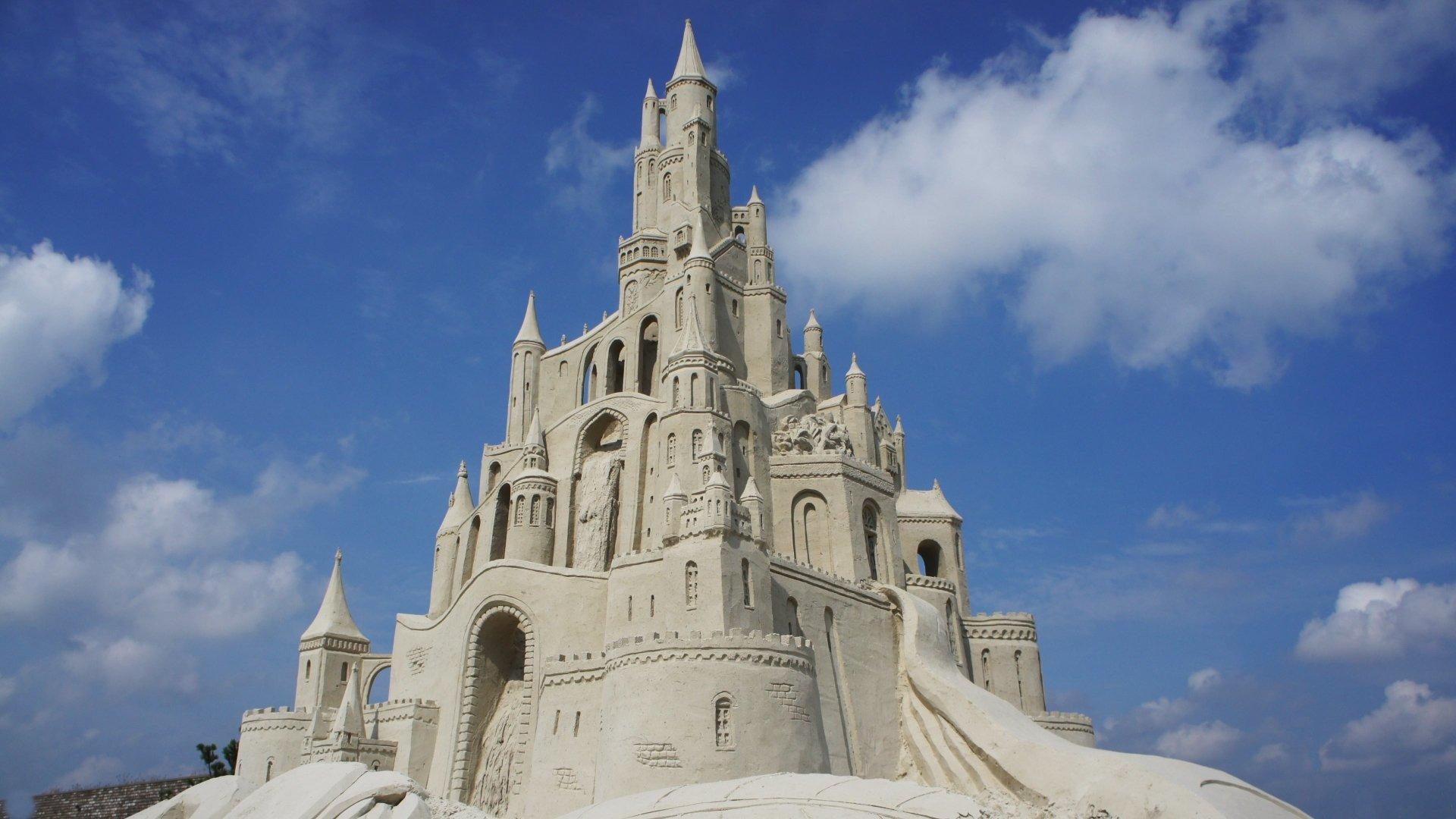 1920x1080 Sand Castle HD Wallpaper and Background