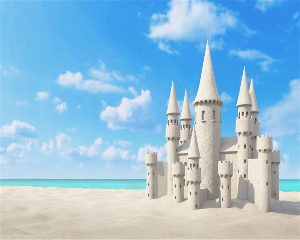 1000x800 Amazon.com : AOFOTO 5x4ft Seaside Beach Basckdrops for Parties Summer Blue Sky White Sand Castle Background for Photography Kids Adults Happy Birthday Decoration Wedding Photo Shoot Studio Props Vinyl Wallpaper