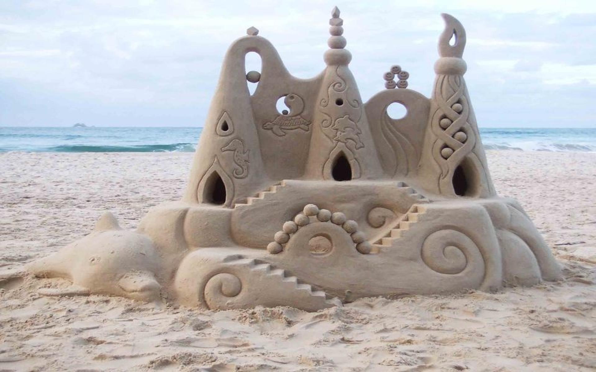1920x1200 Sand Castle Two wallpaper. Sand Castle Two