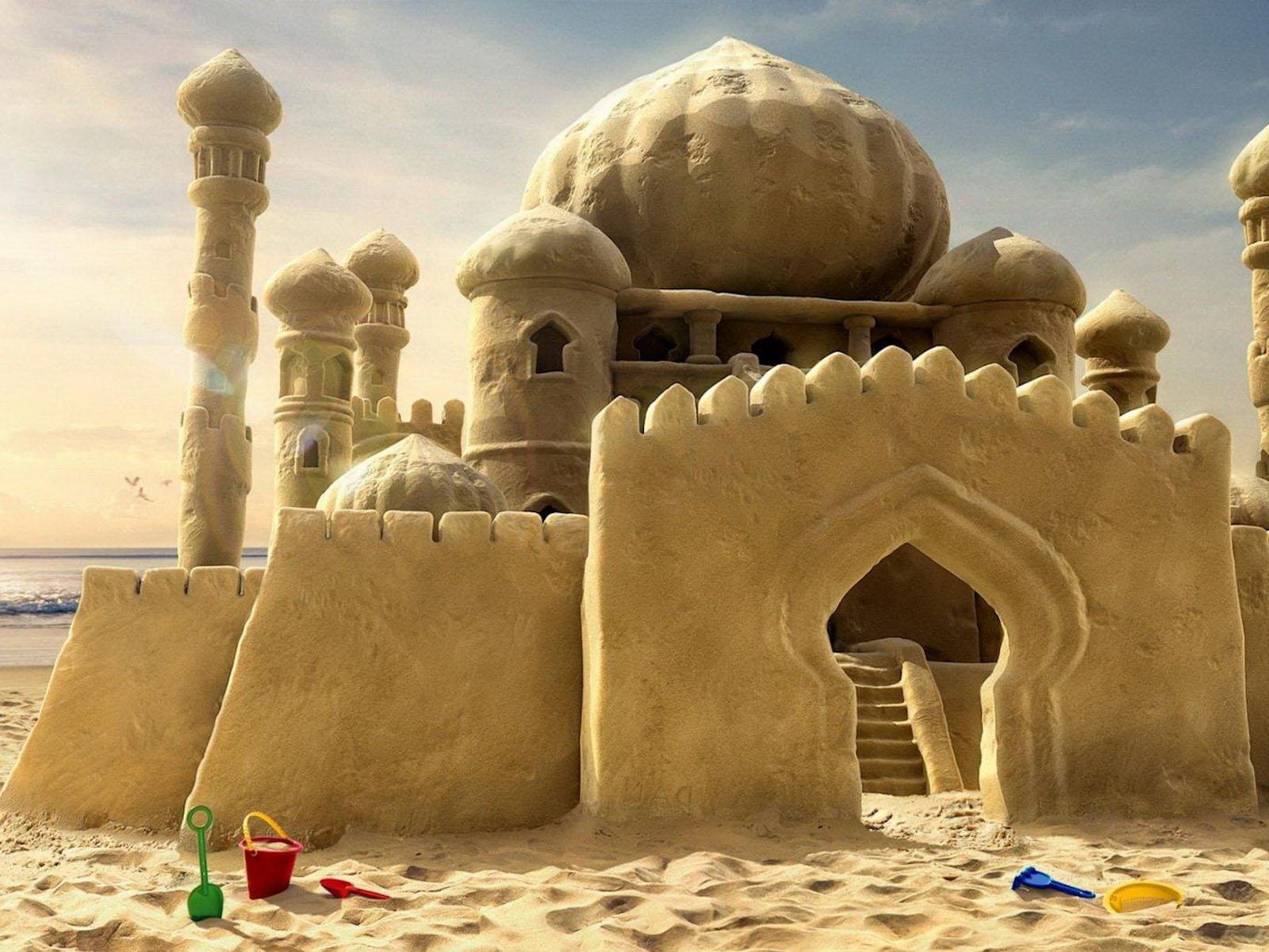 1600x1200 Palace from sand Desktop wallpaper 1600x1200
