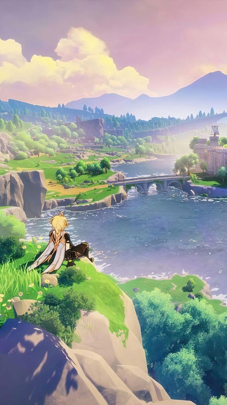 736x1308 genshin impact scenery. Genshin impact scenery, Genshin wallpaper, Genshin impact wallpaper live. Anime scenery, Scenery wallpaper, Anime background