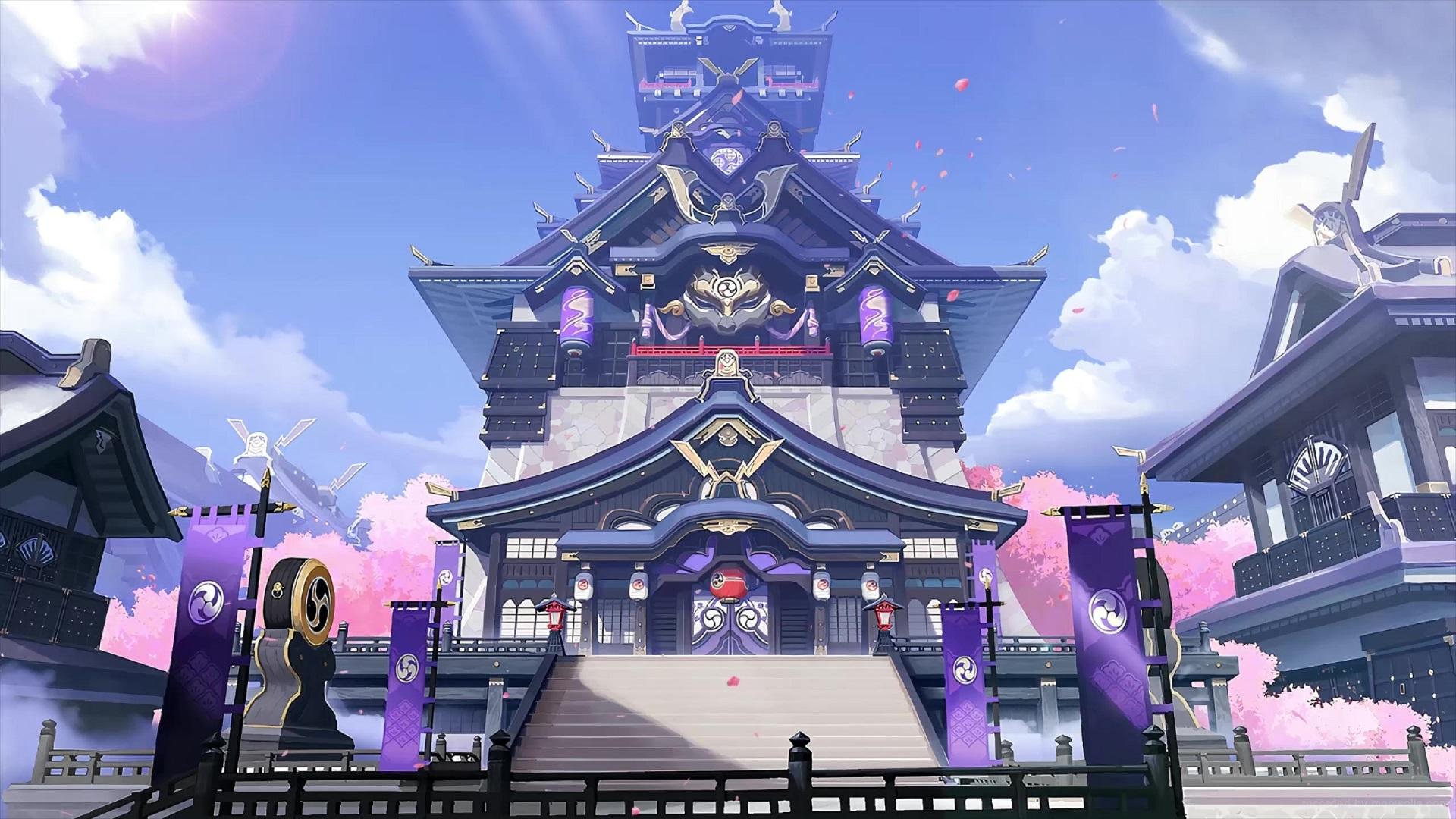 1920x1080 Inazuma Castle Genshin Impact Live Wallpaper