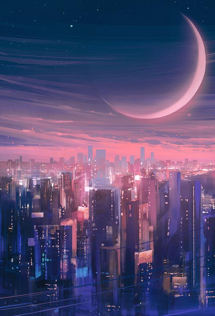 736x1079 插画. Cityscape wallpaper, City iphone wallpaper, City wallpaper