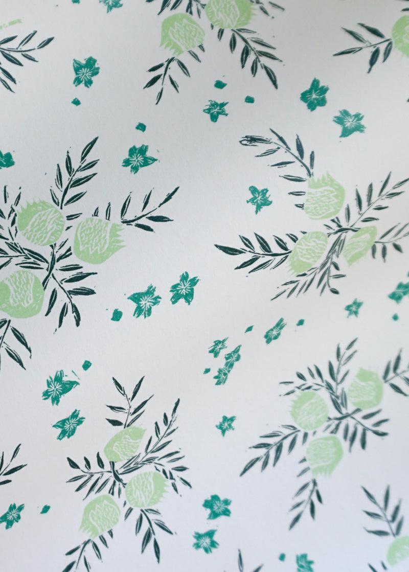 800x1119 Pomegranate Wallpaper in Celery