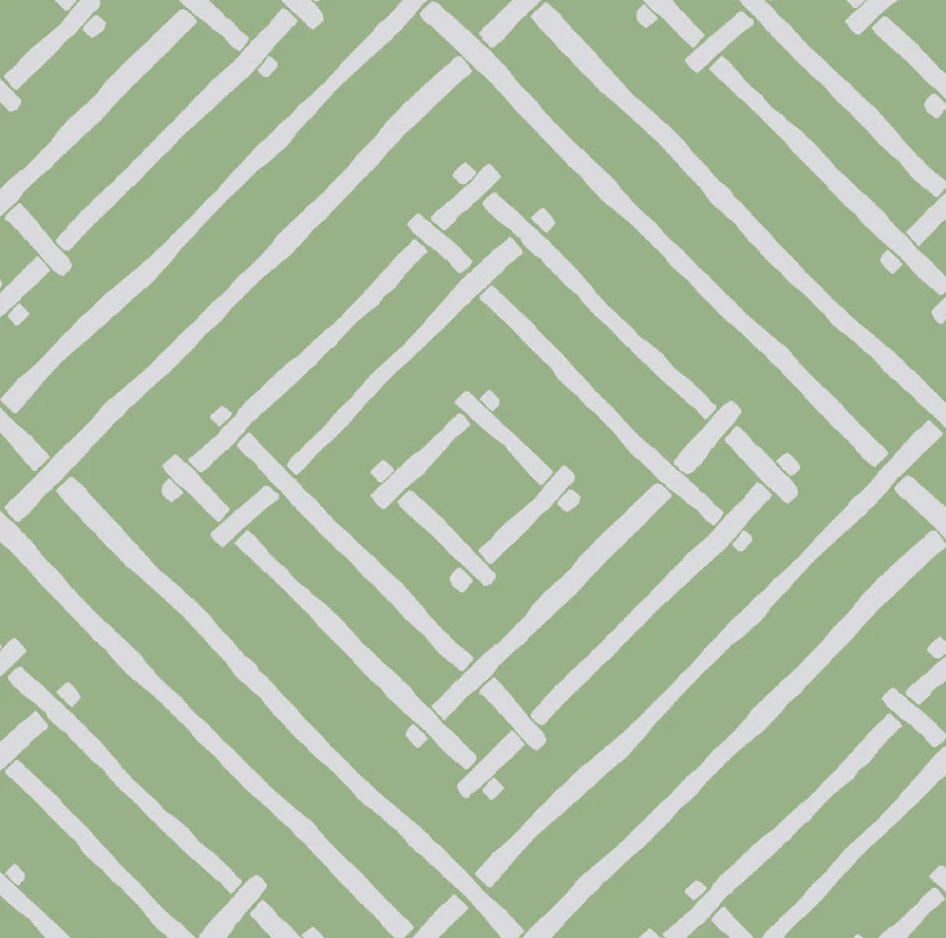 1036x1028 Island House Celery Wallpaper Sample