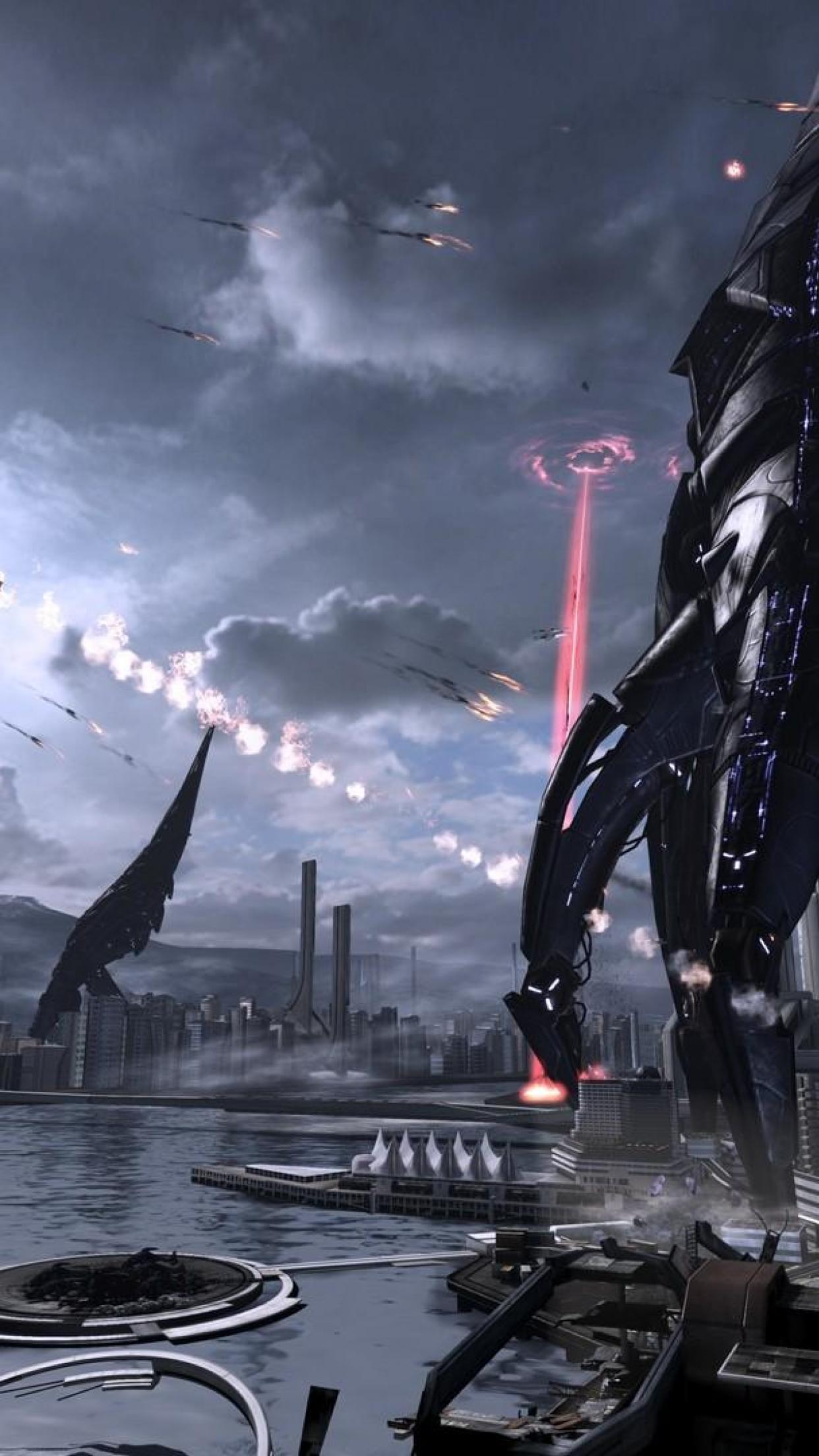 1242x2208 Mass Effect Mobile Wallpaper