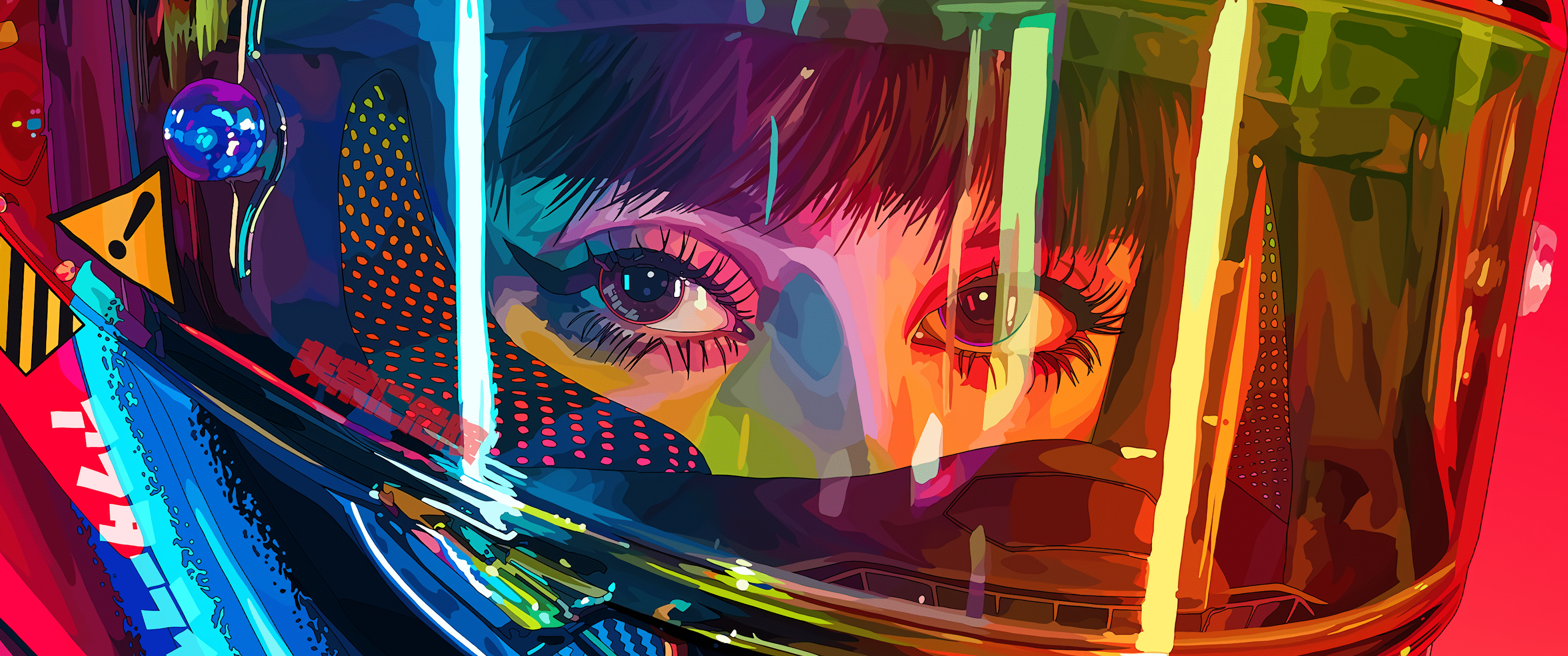 3440x1440 Colorful RGB Wallpaper:3440x1440
