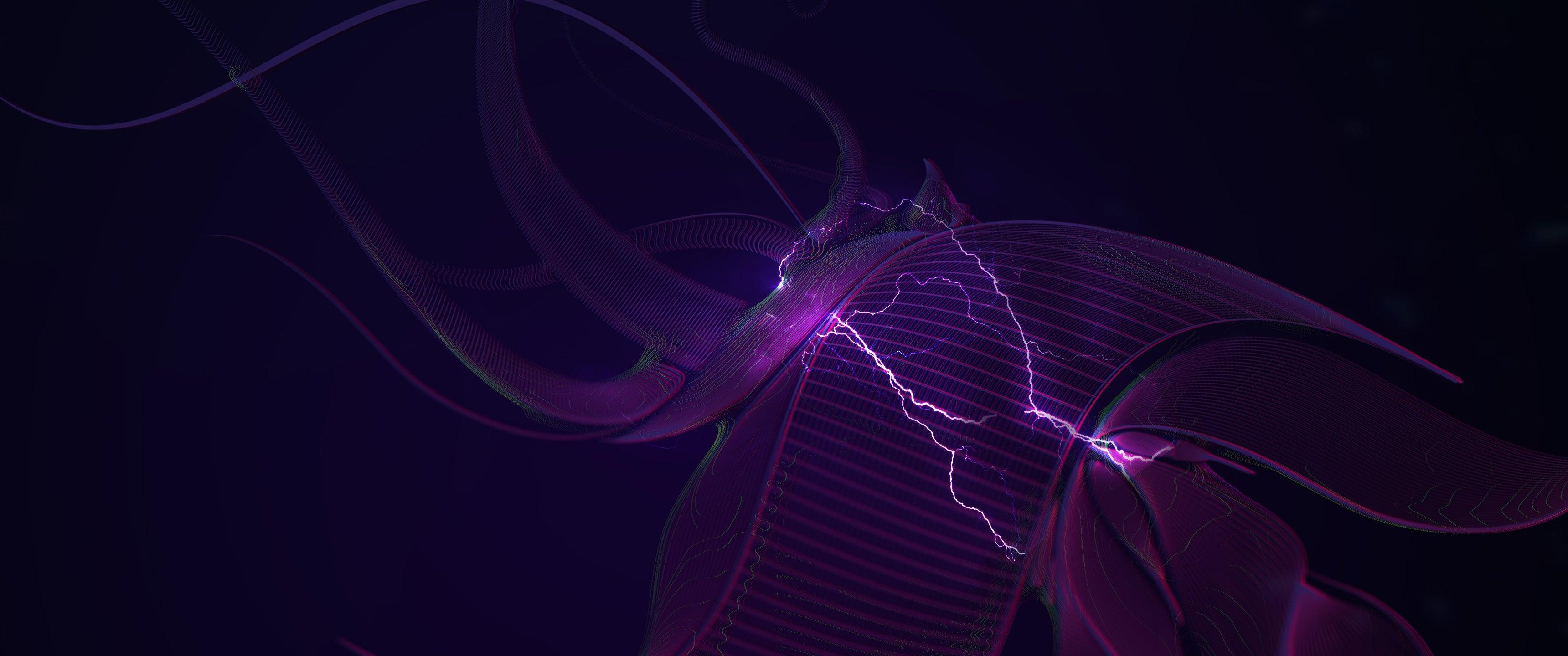 3440x1440 Purple Tubes [3440x1440]