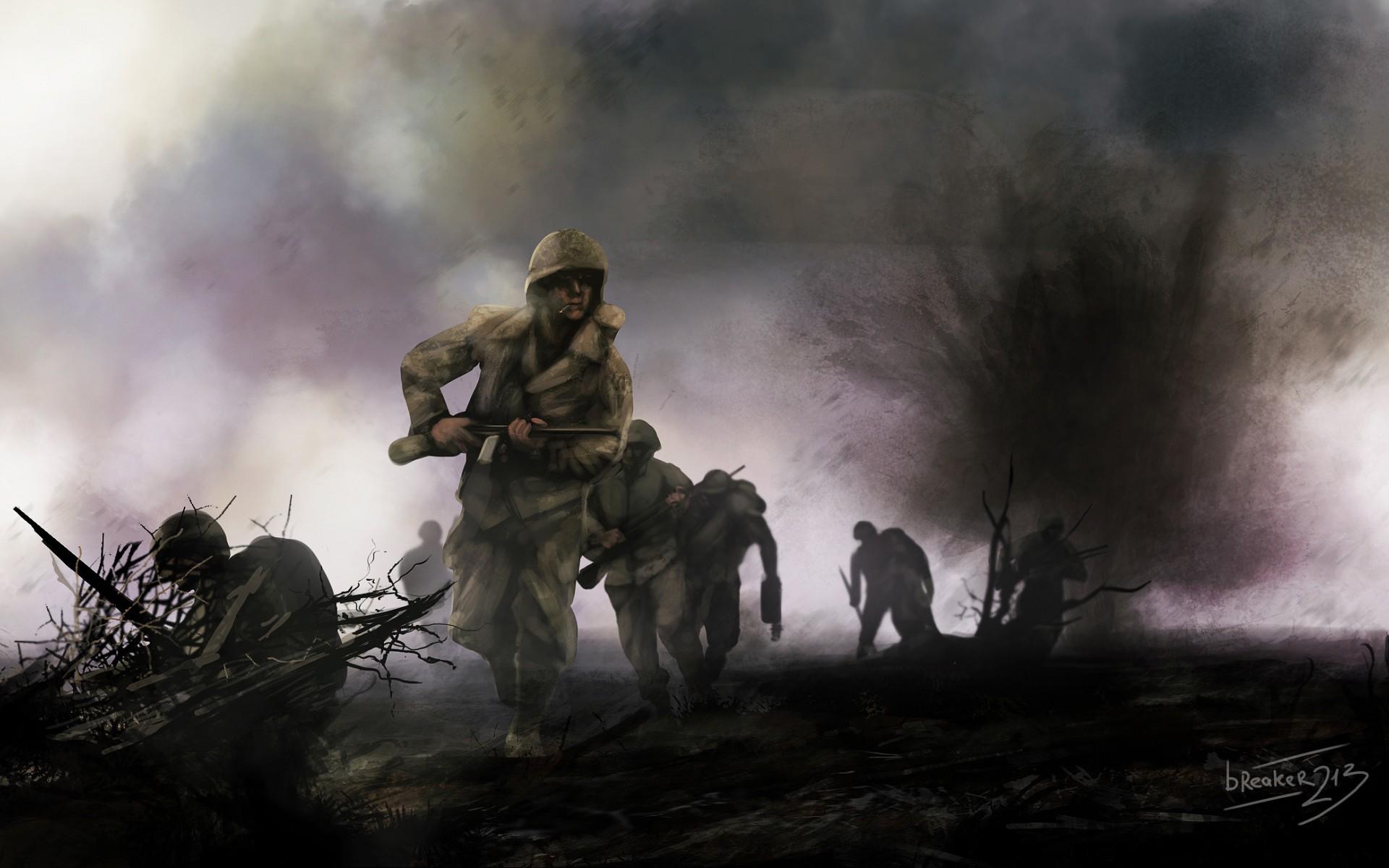 1920x1200 Military Art Wallpaper
