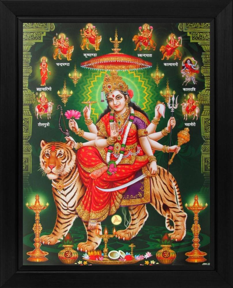 809x1000 Goddess Amba Ambaji Maa Sheravali Poster Paper Print & Paintings, Religious, Decorative Posters In India Art, Film, Design, Movie, Music, Nature And Educational Paintings Wallpaper At