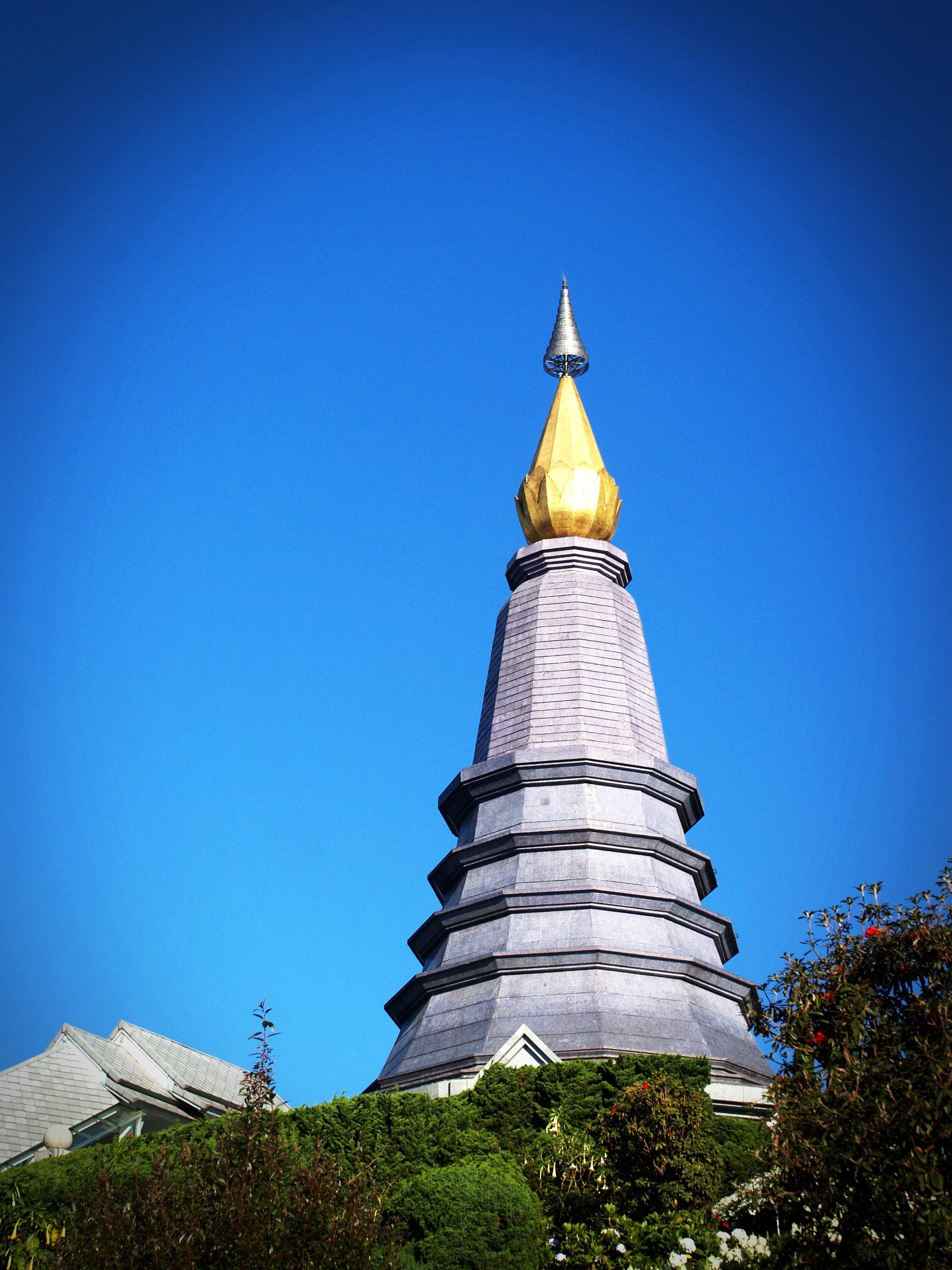 2249x2999 Wallpaper / chiangmai, religion, buddhism, religious, clear sky, blue, temple, beauty, old, copy space, sky, space, national, plant, day, flower, history, tourism free download