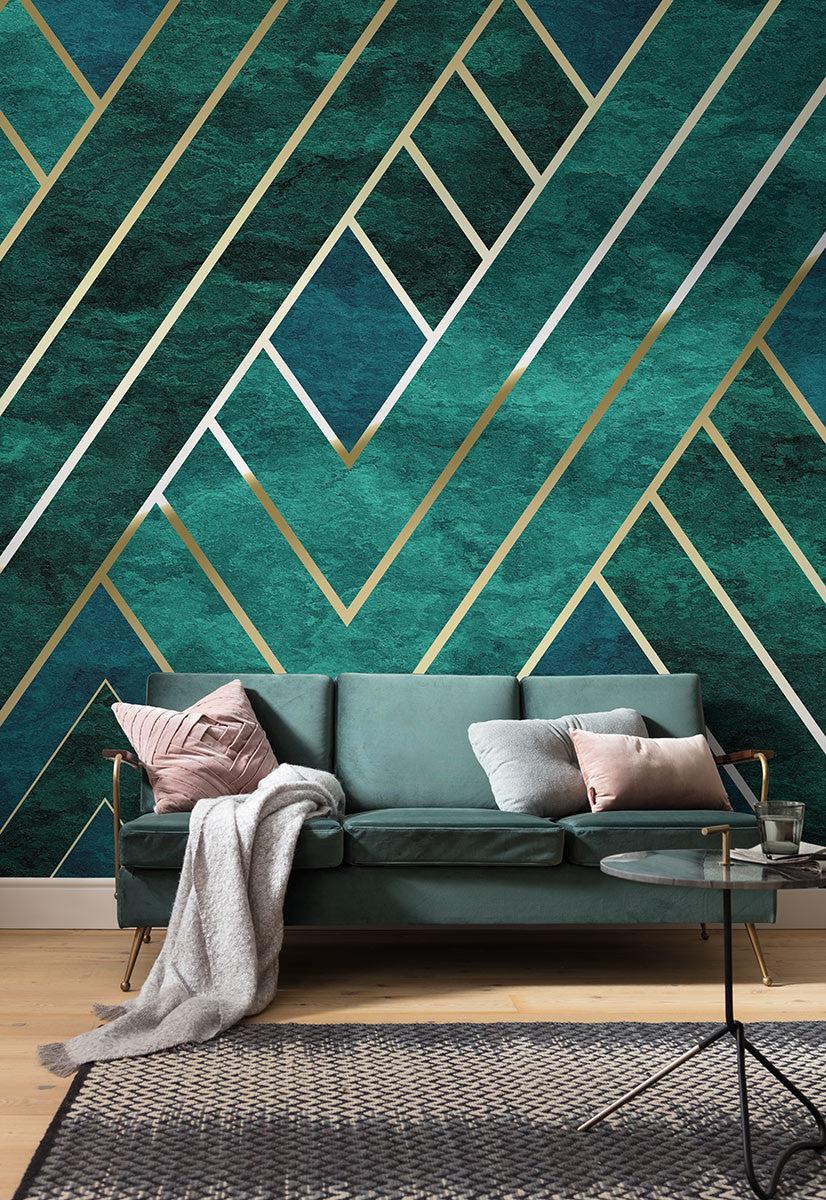 826x1200 Artdeco Wallpaper: Nature inspired Art Deco