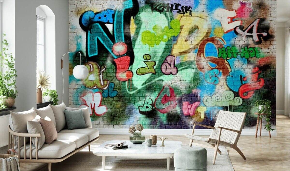 1200x708 Graffiti Wallpaper Murals That'll Turn Your Walls Into Spectacular Street Art in a shoebox