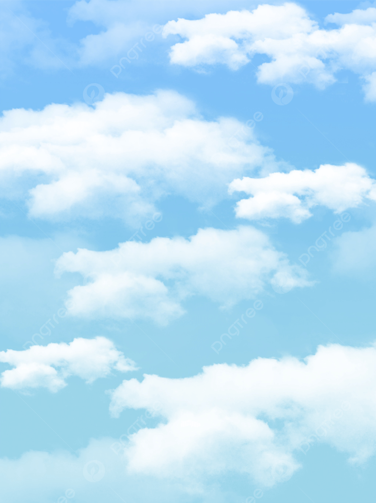 1200x1604 Vector Minimalist Blue Sky And White Clouds Sun Background Wallpaper Image For Free Download