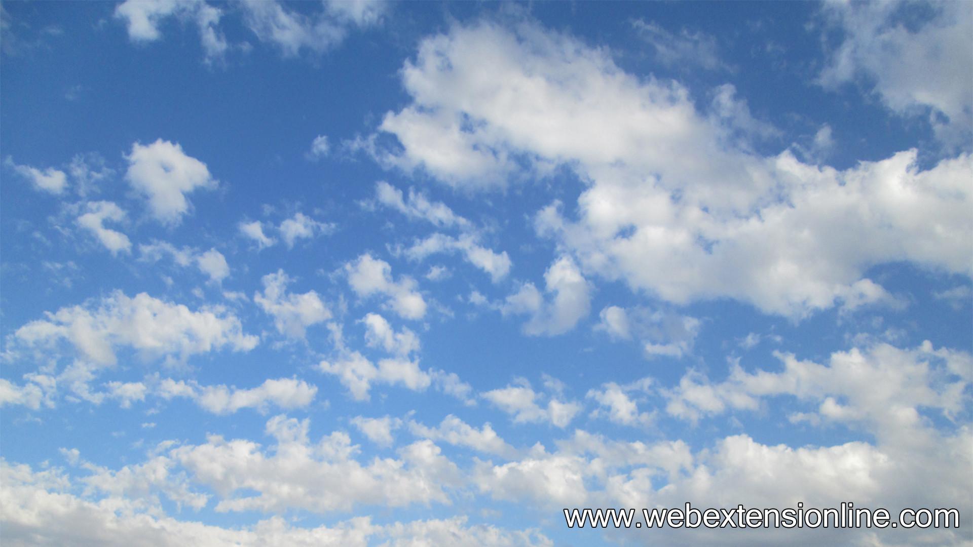 1920x1080 Blue Sky With Clouds Wallpaper
