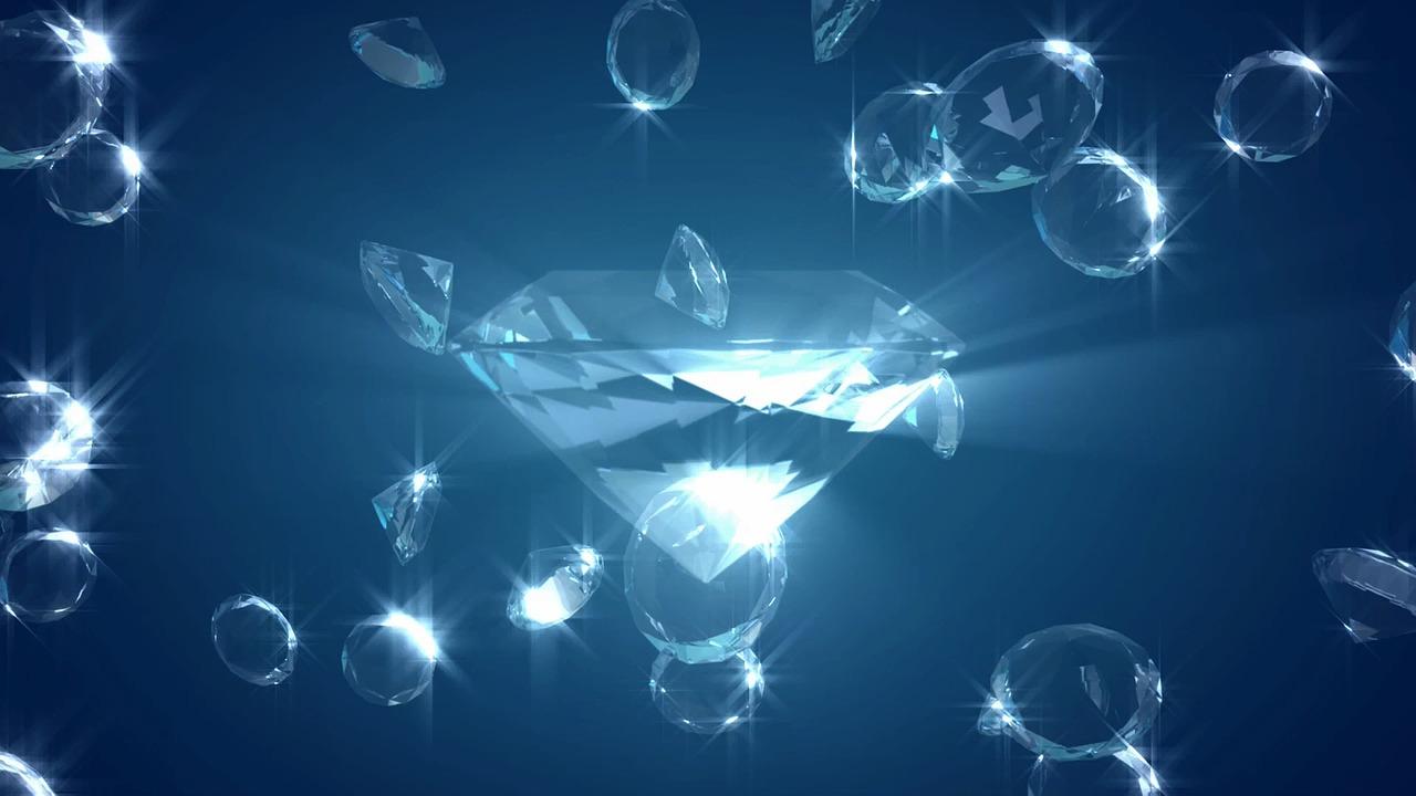 1280x720 Download Diamonds Blue Gem Royalty Free Stock Illustration Image
