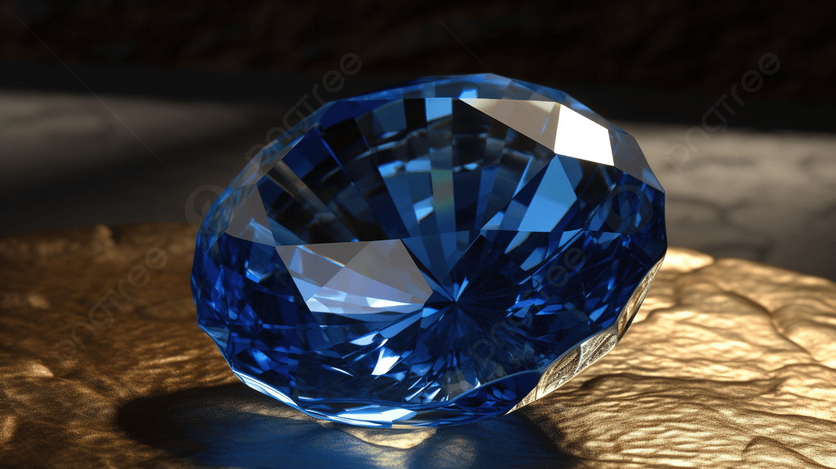 1200x673 This Is A Blue Gem On A Golden Table Background, Picture Of Sapphire Background Image And Wallpaper for Free Download