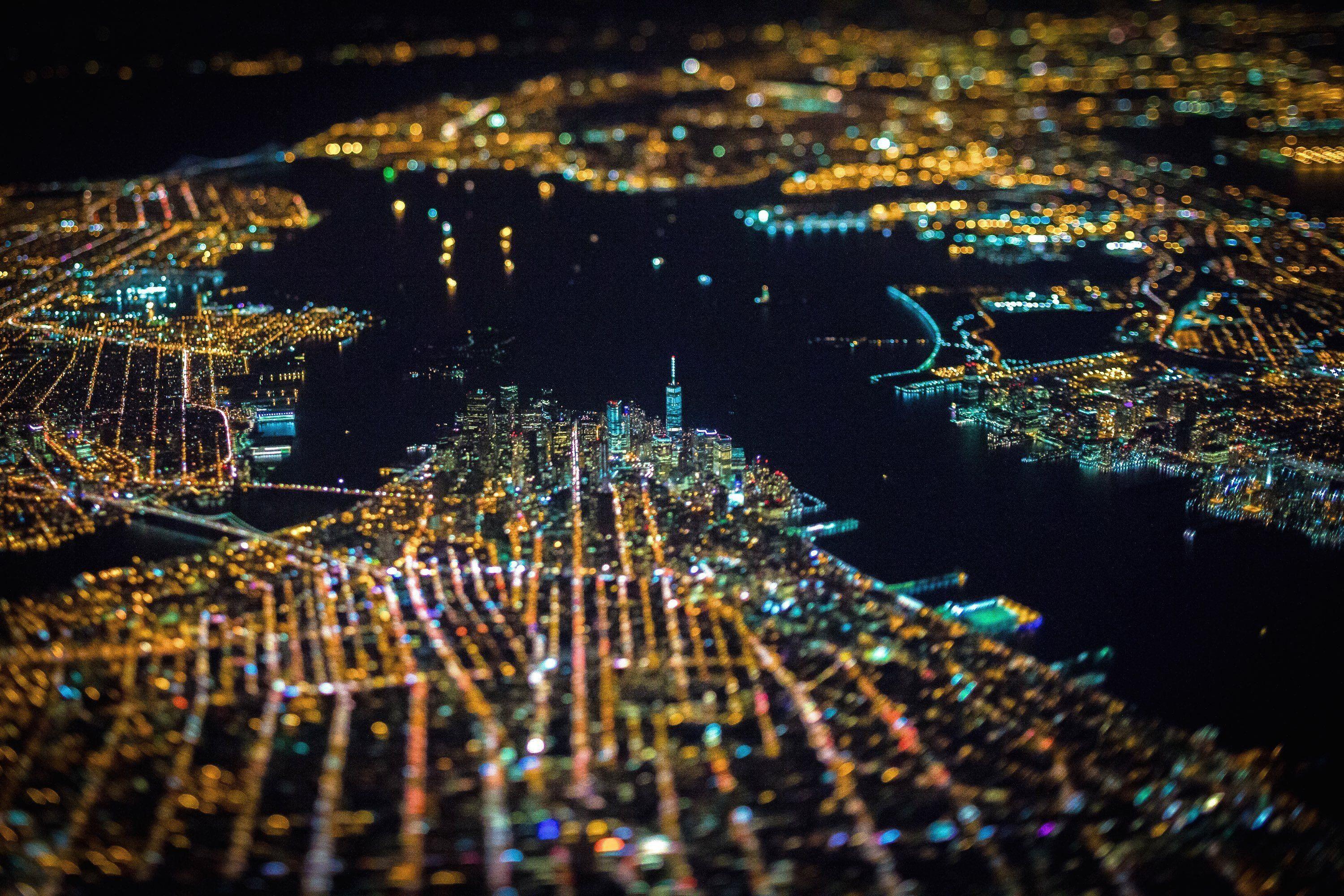3000x2000 Aerial City Wallpaper