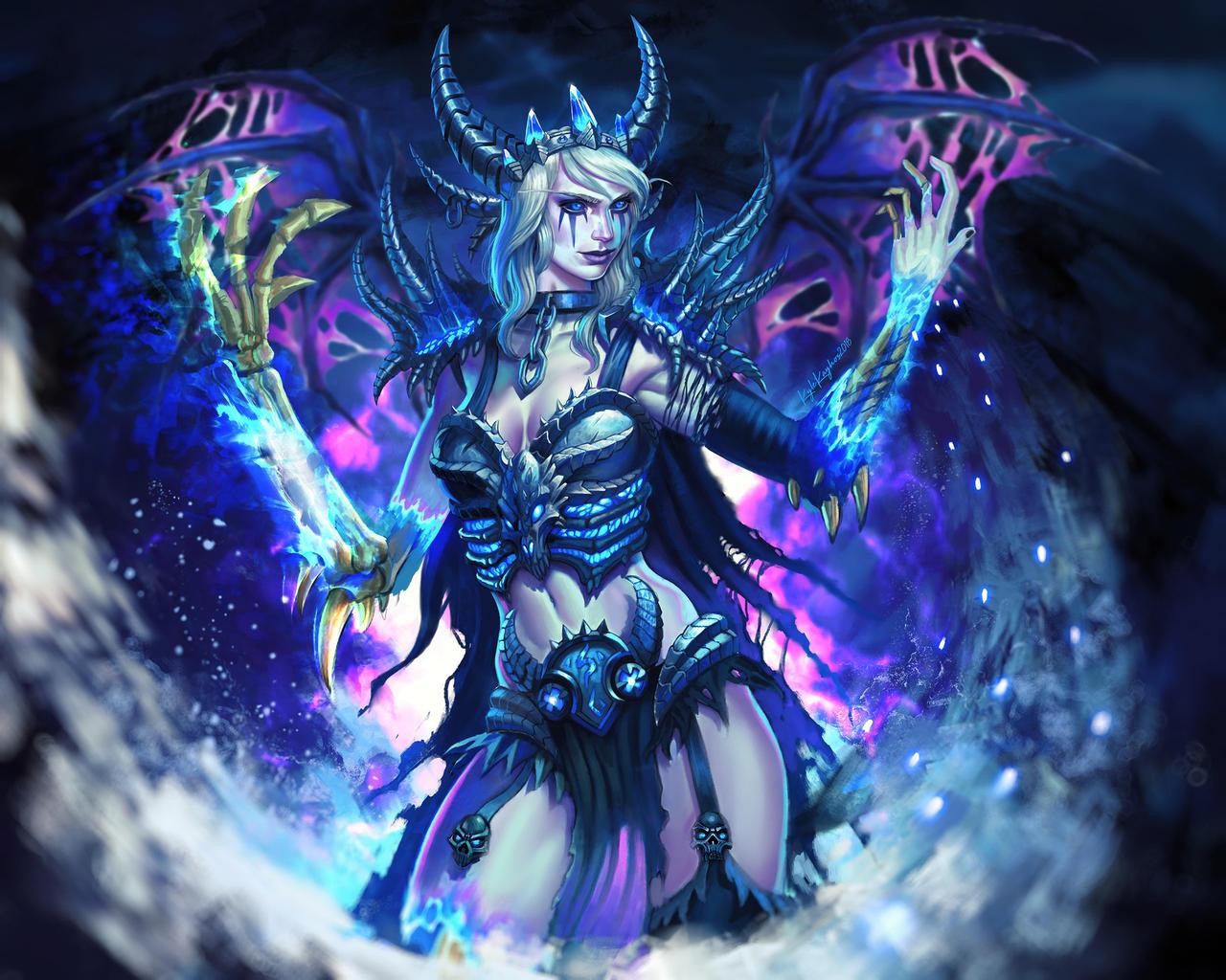 1280x1024 Sindragosa Anime Image Board Mobile