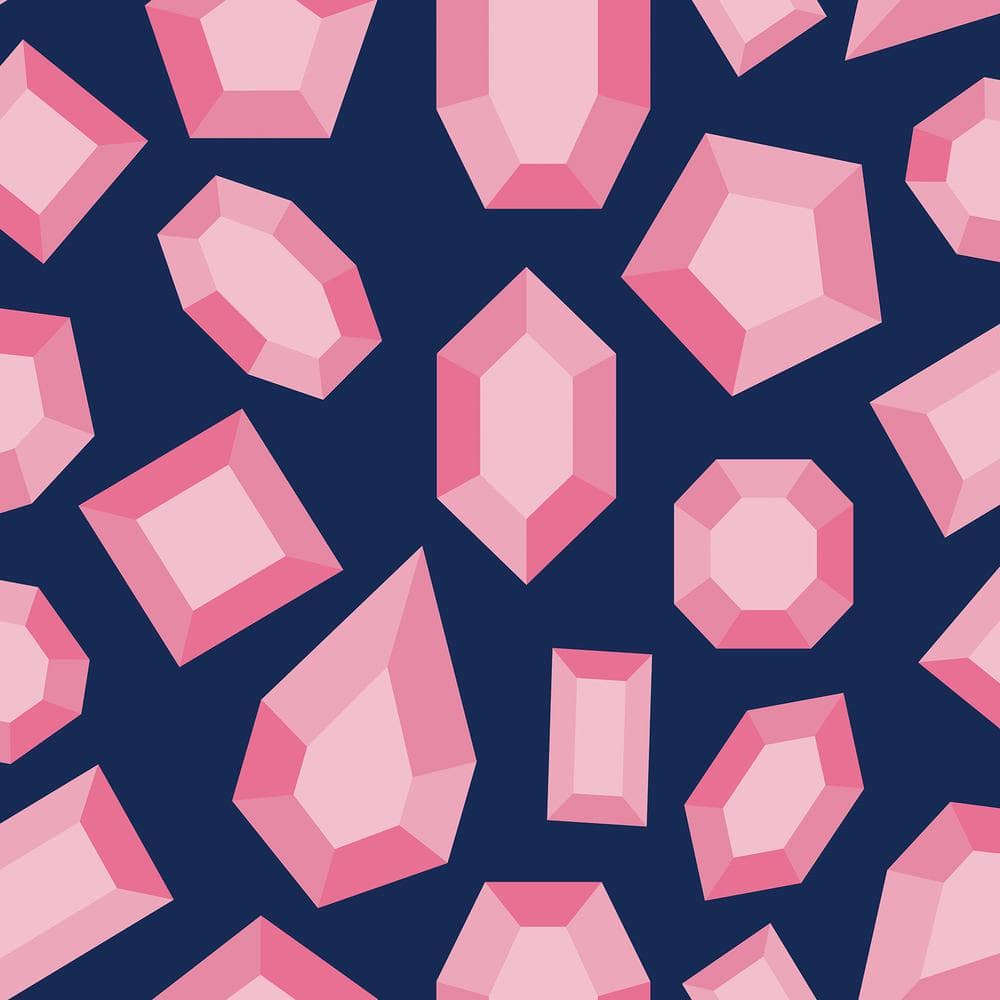 1000x1000 LELE SADOUGHI Lele Gems Blue Peel and Stick Wallpaper Sample LSS4953SAM Home Depot