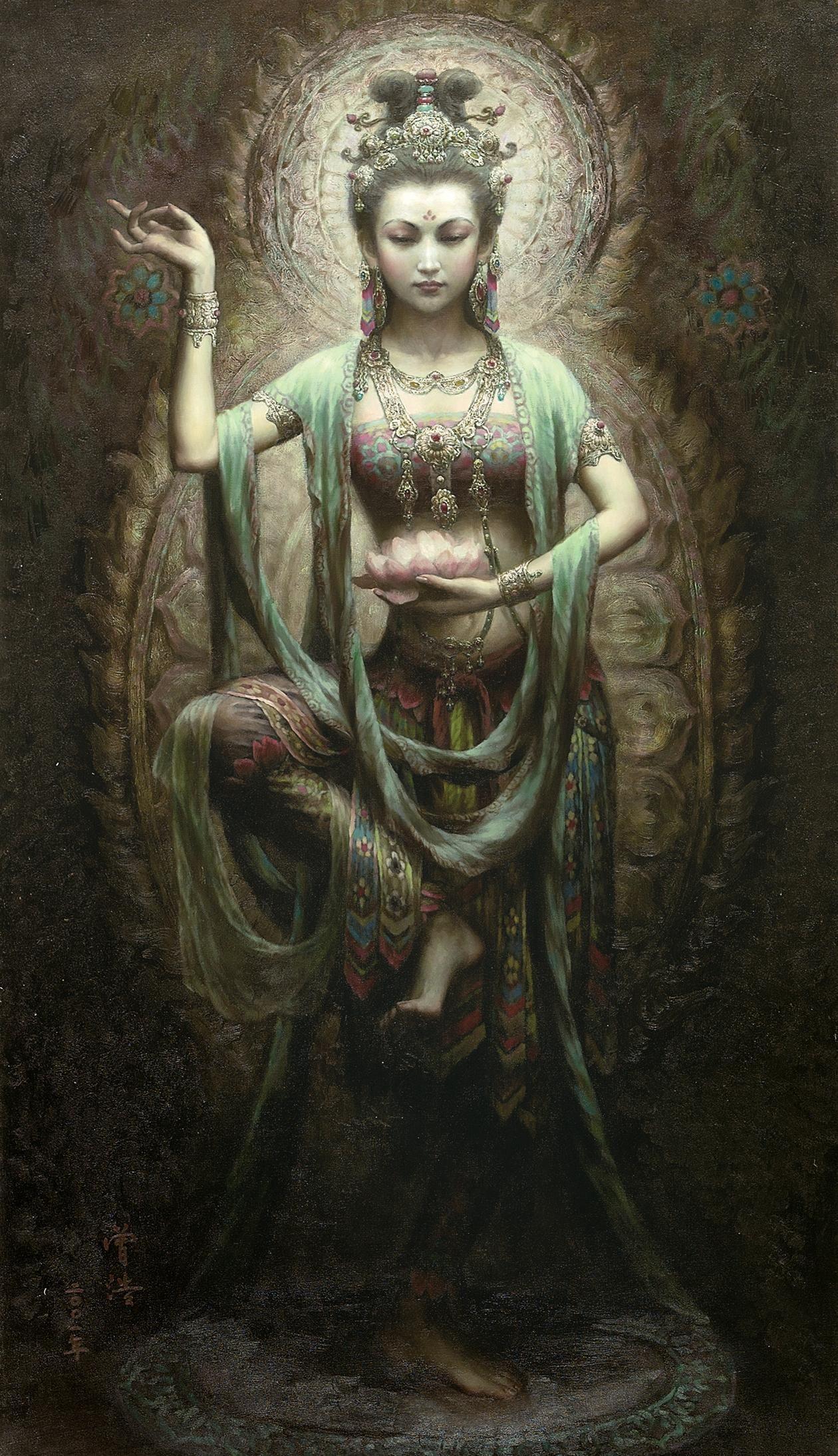 1260x2189 Kuan Yin Wallpaper