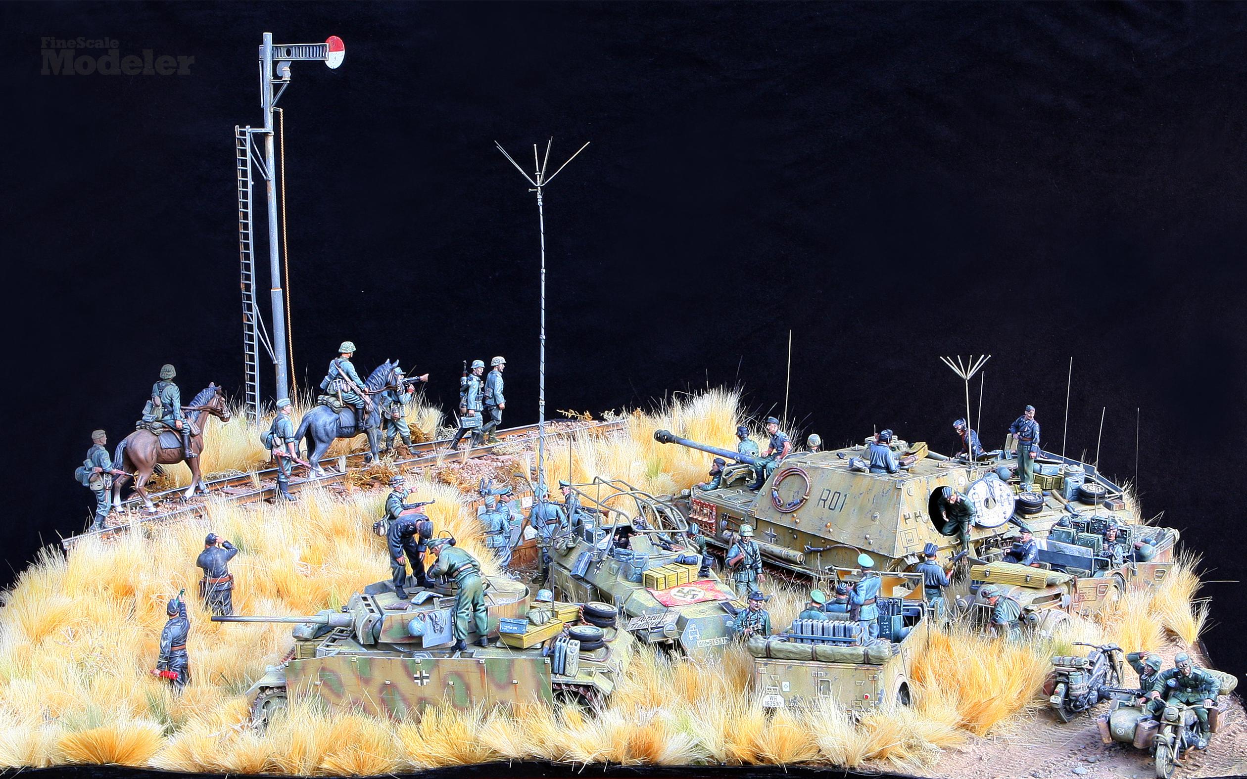 2520x1575 Free wallpaper of battle diorama of Operation Zitadelle Battle of Kursk. FineScale Modeler Magazine