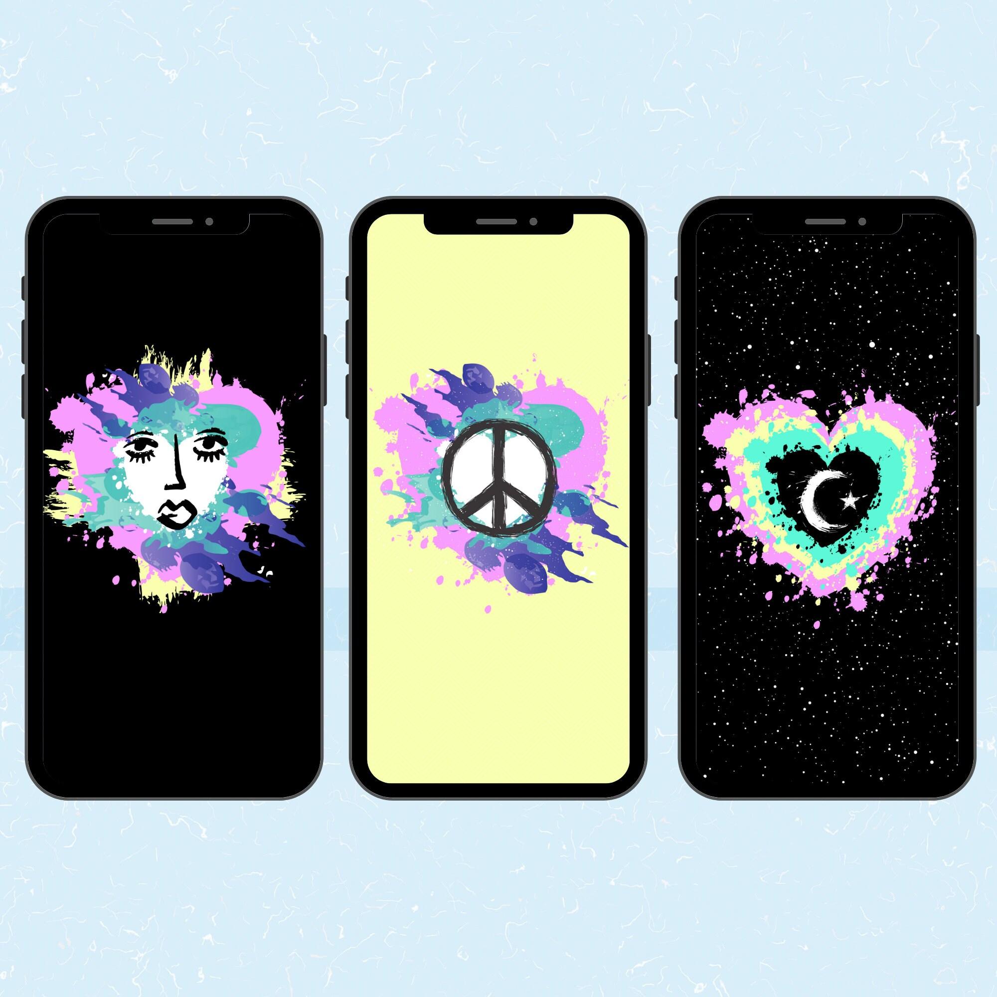 2000x2000 Set of 3 Phone Wallpaper / iPhone Wallpaper / Phone
