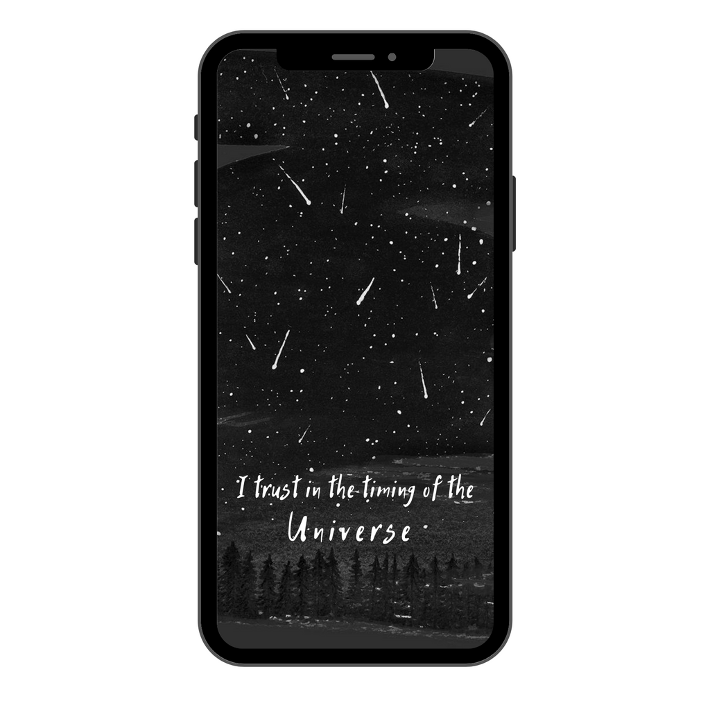1024x1024 Trust in the timing of the Universe Stars Wallpaper