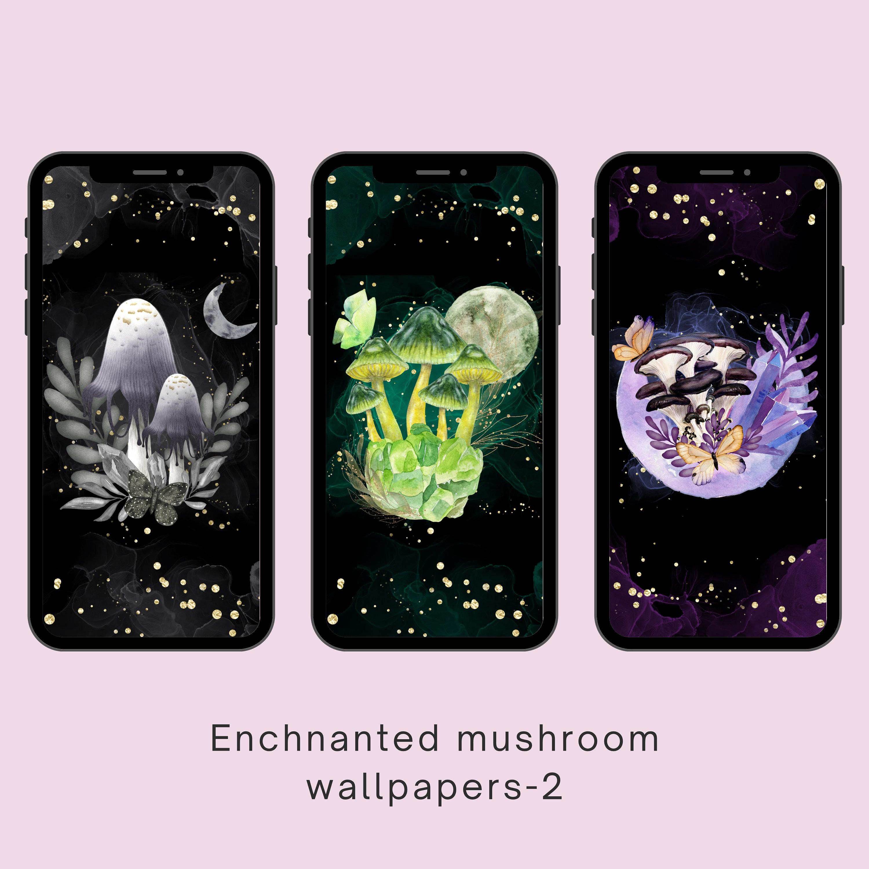 3000x3000 Mushroomcore Mushroom Phone Wallpaper Digital Download