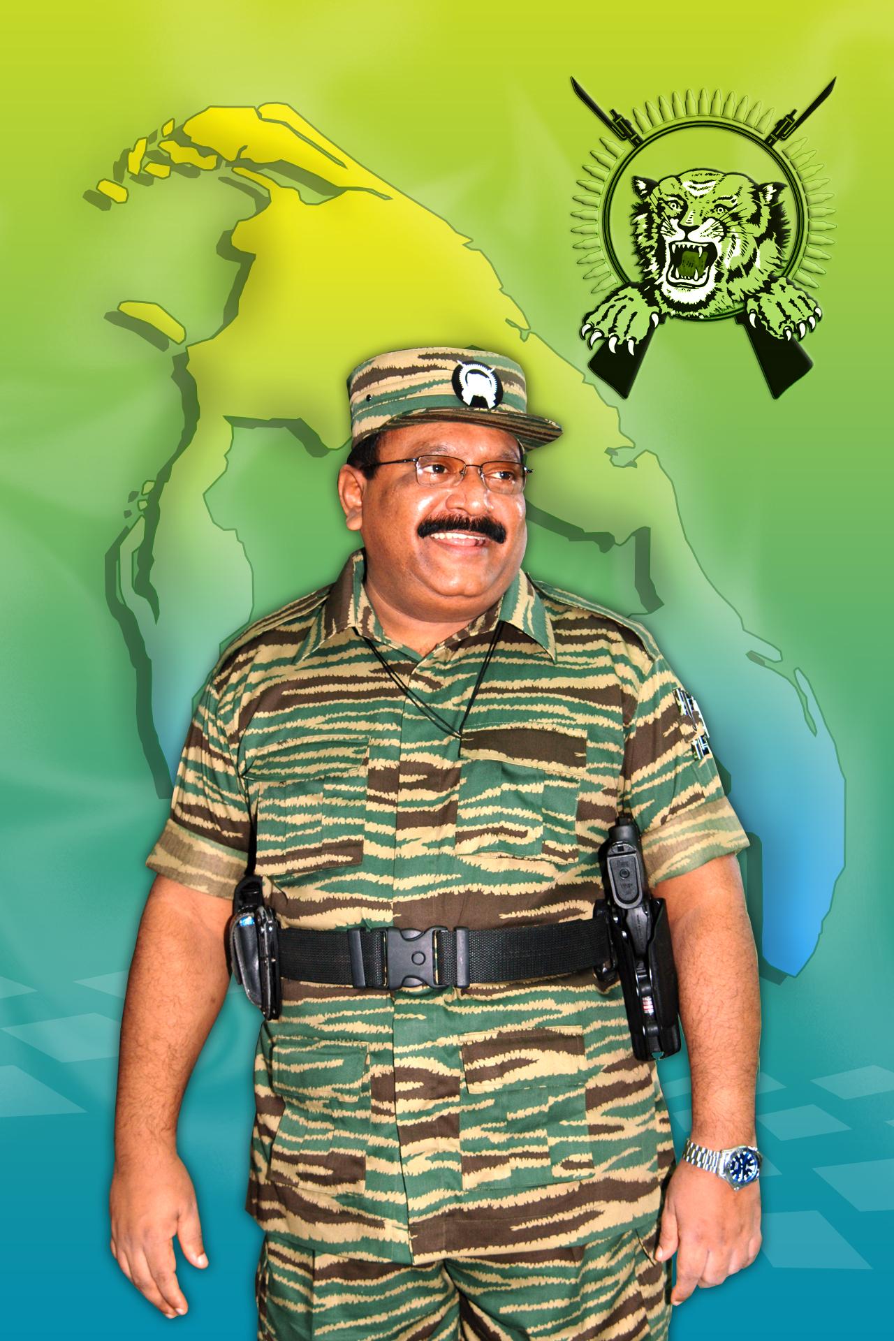 Velupillai Prabhakaran Photo with Frame  Therimaan