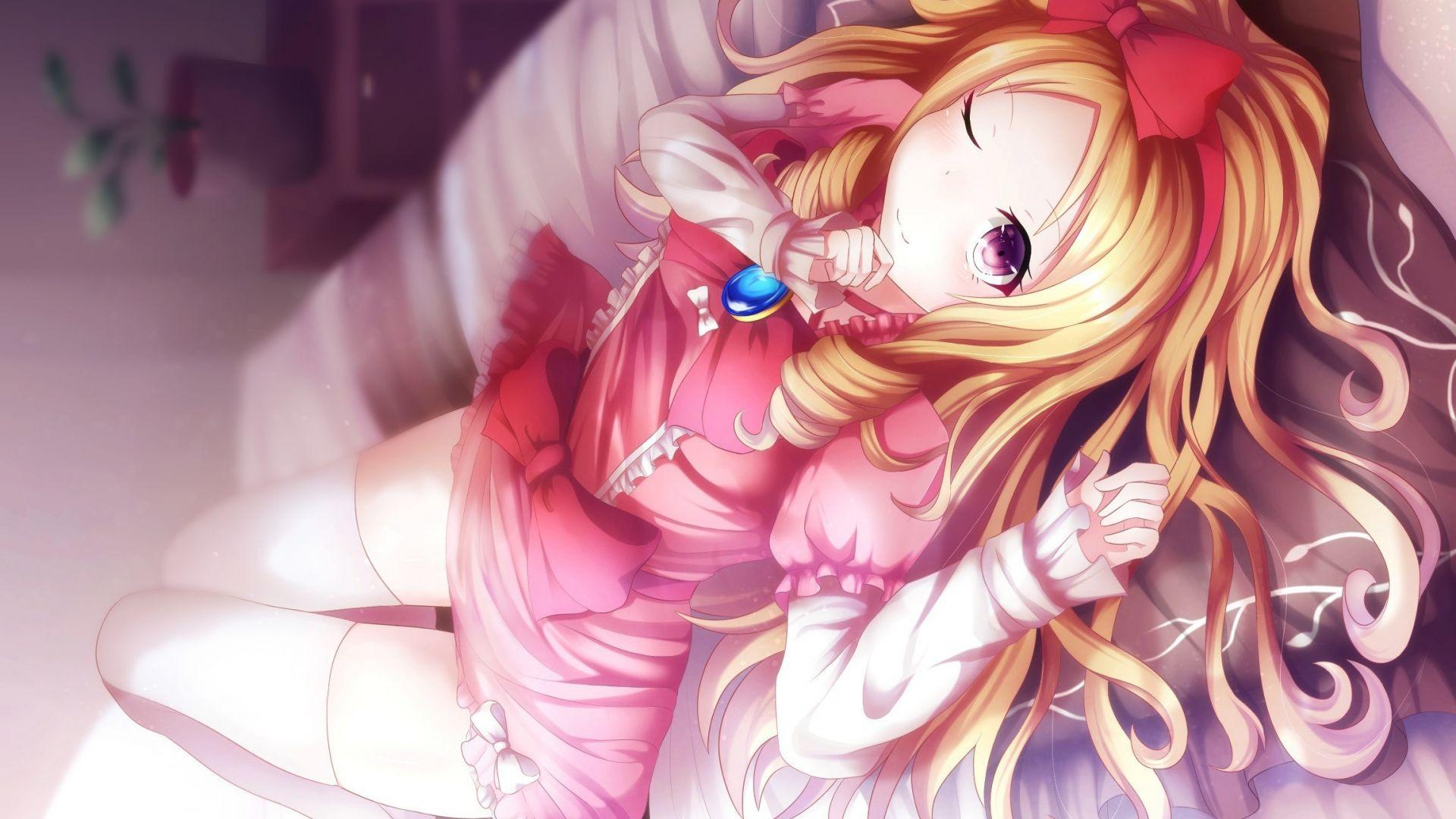 1920x1080 Desktop Wallpaper Blonde Anime Girl, Beatrice, Re:Zero, HD Image, Picture, Background, Bfdf4a