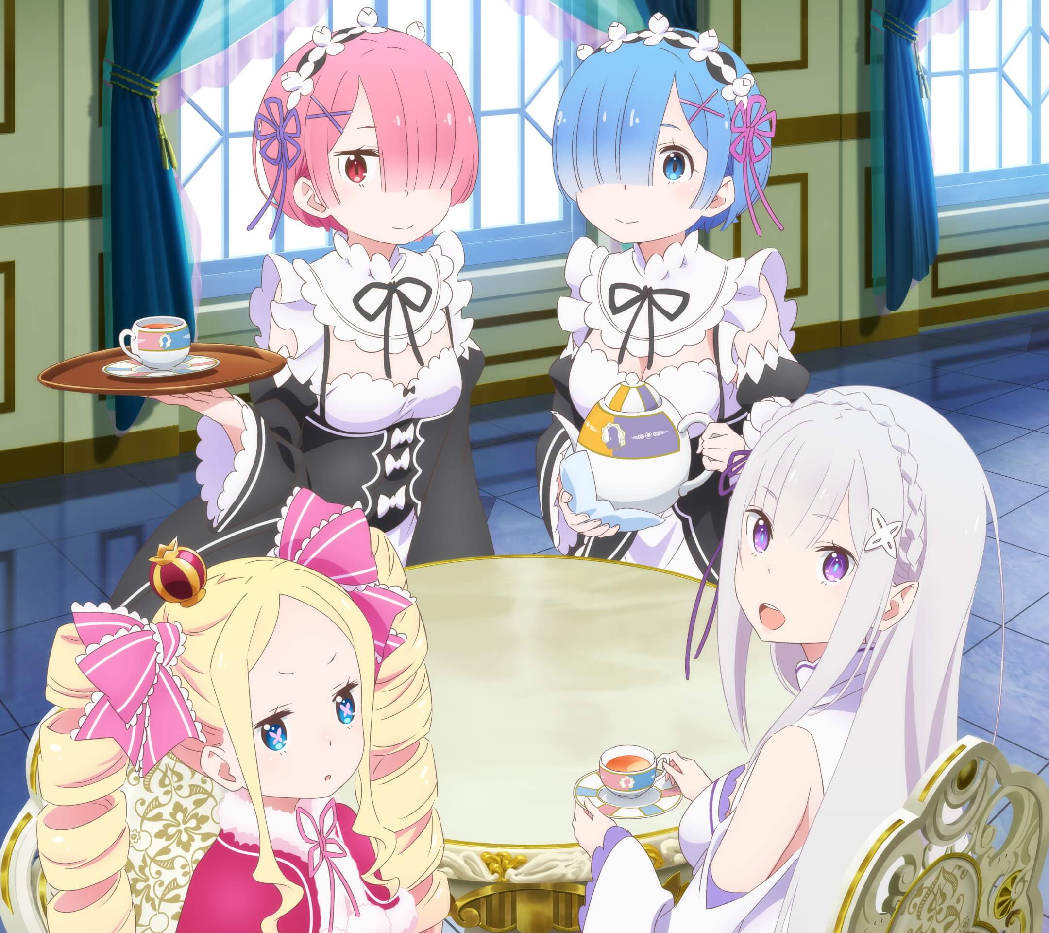 2160x1920 Re Zero Emilia Rem Ram Beatrice.Android wallpaper 2160×1920